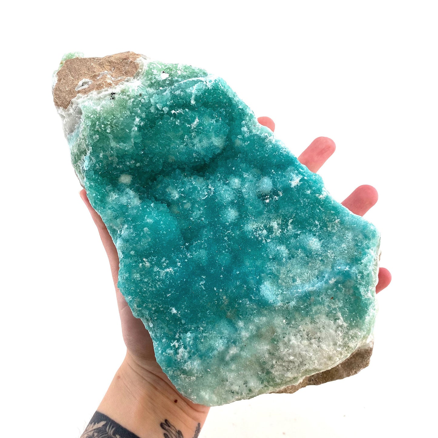 XXL Blue Aragonite (Pakistan), blue aragonite specimen, raw aragonite, botryoidal aragonite crystal