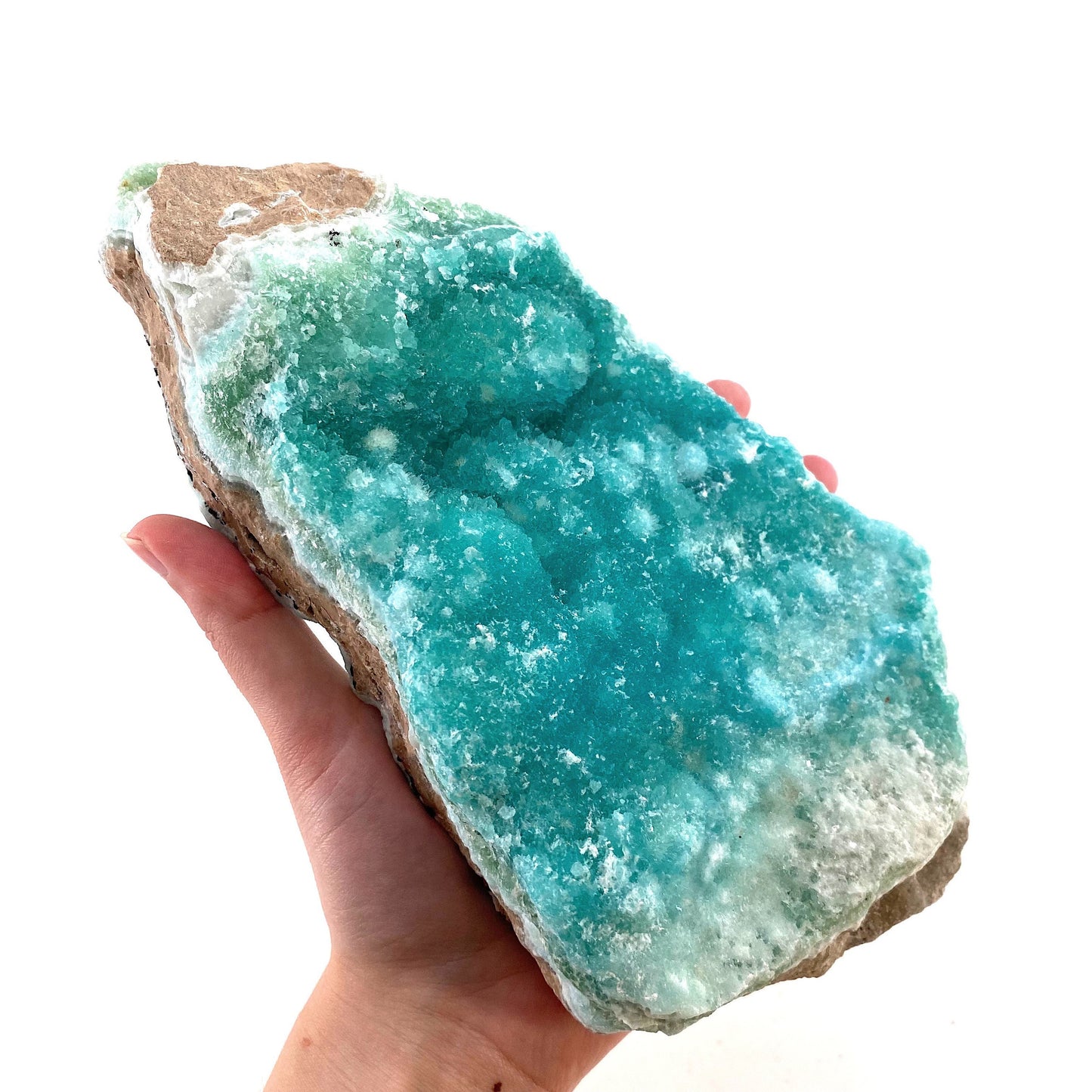 XXL Blue Aragonite (Pakistan), blue aragonite specimen, raw aragonite, botryoidal aragonite crystal