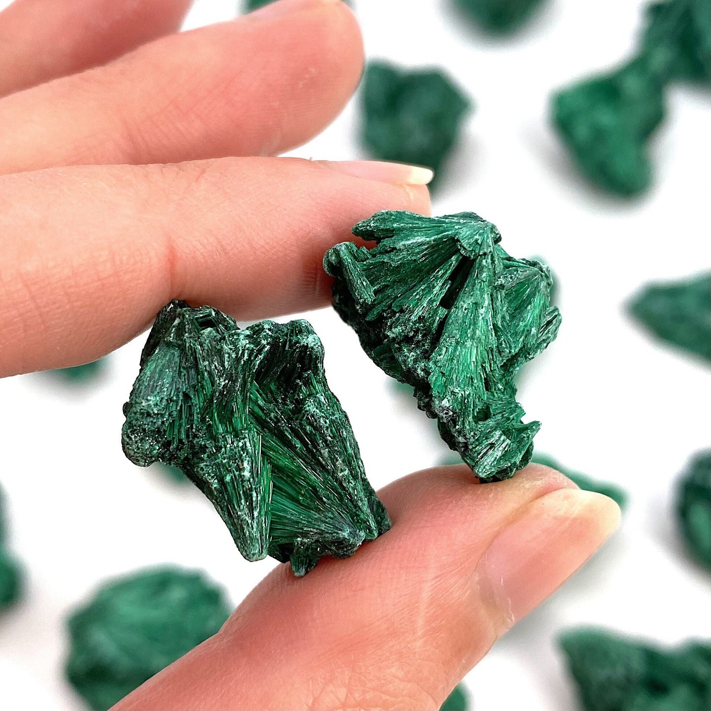 ONE Mini Fibrous Velvet Malachite Specimen (Congo), natural malachite, velvet malachite, malachite crystal