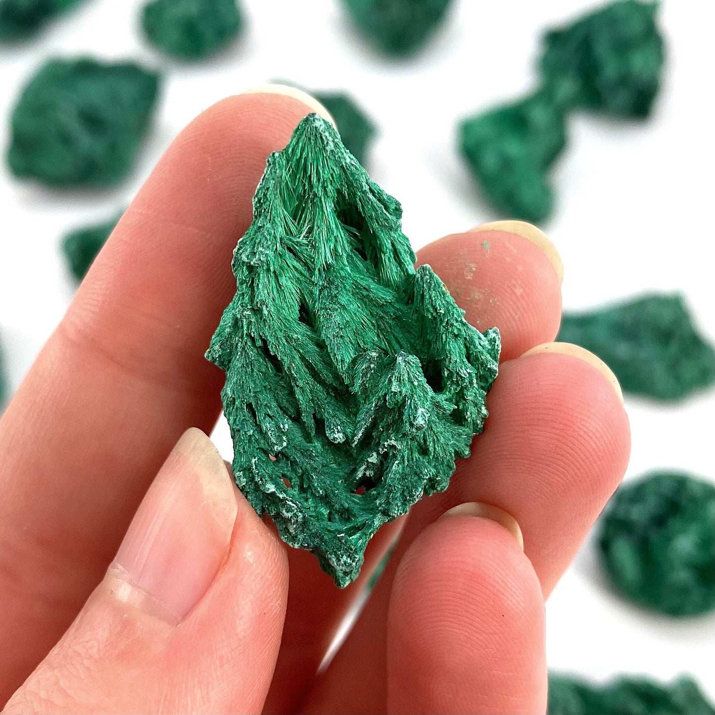 ONE Mini Fibrous Velvet Malachite Specimen (Congo), natural malachite, velvet malachite, malachite crystal