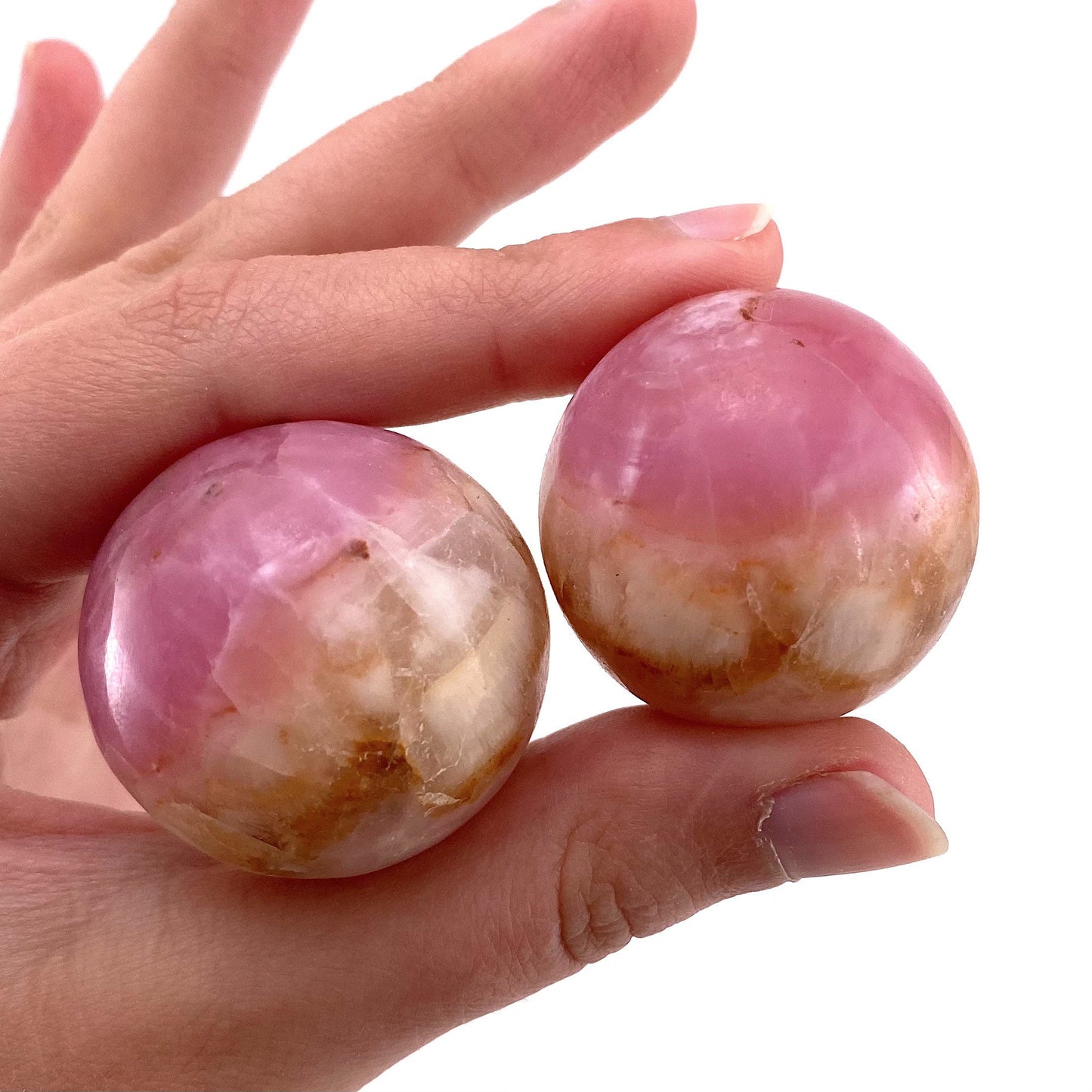 Rare! Pink Aragonite Sphere, crystal ball, natural pink aragonite sphere, aragonite crystal, crystal sphere