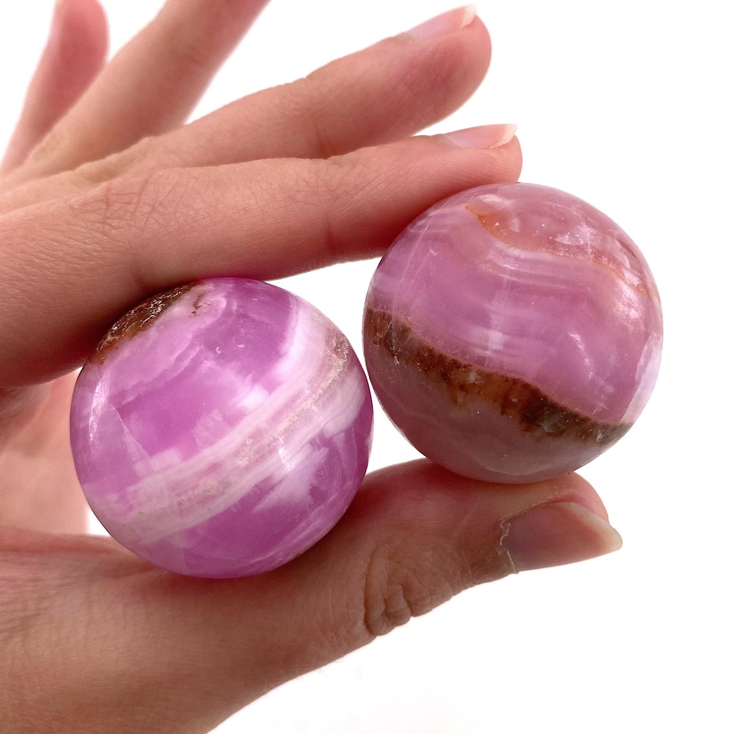Rare! Pink Aragonite Sphere, crystal ball, natural pink aragonite sphere, aragonite crystal, crystal sphere