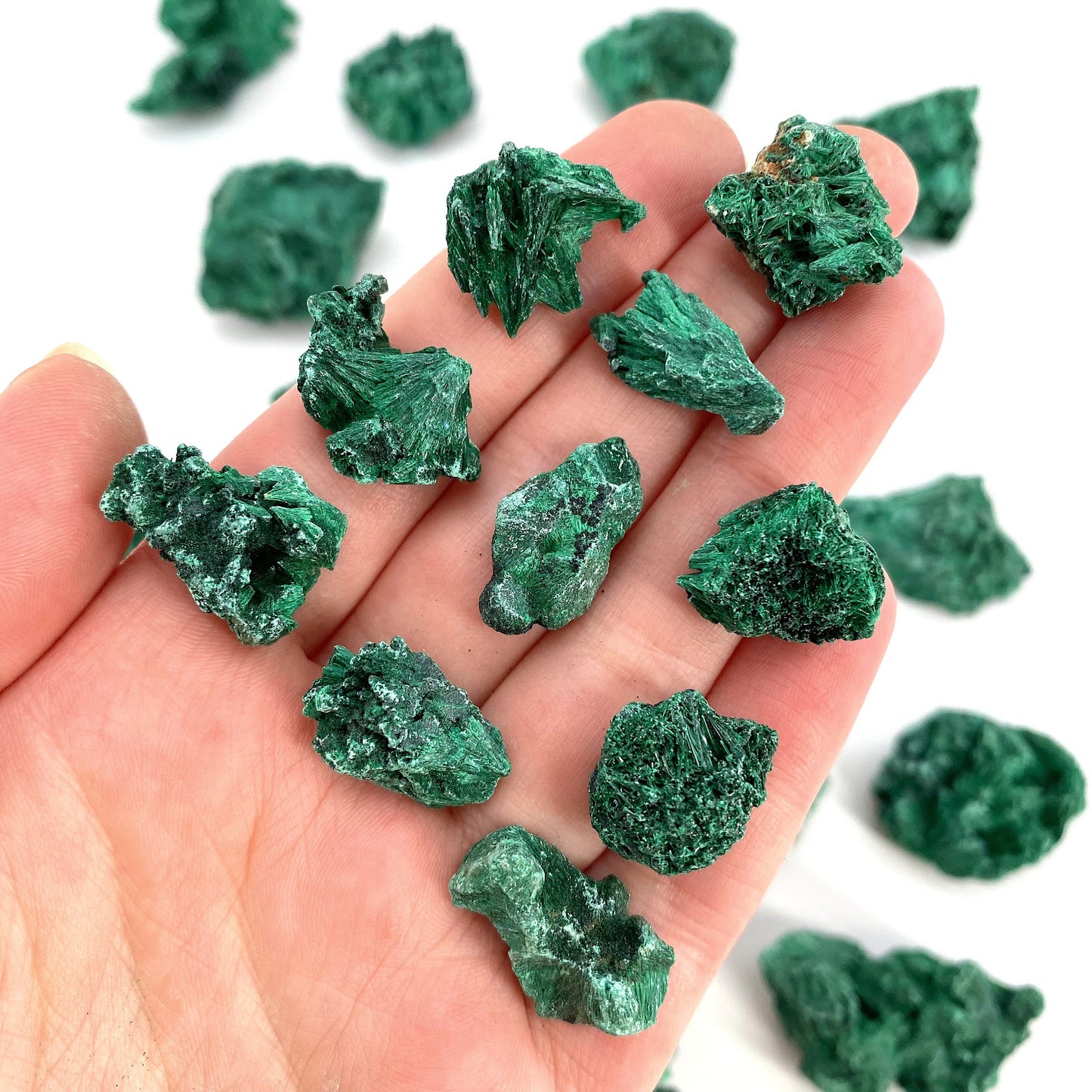 ONE Mini Fibrous Velvet Malachite Specimen (Congo), natural malachite, velvet malachite, malachite crystal