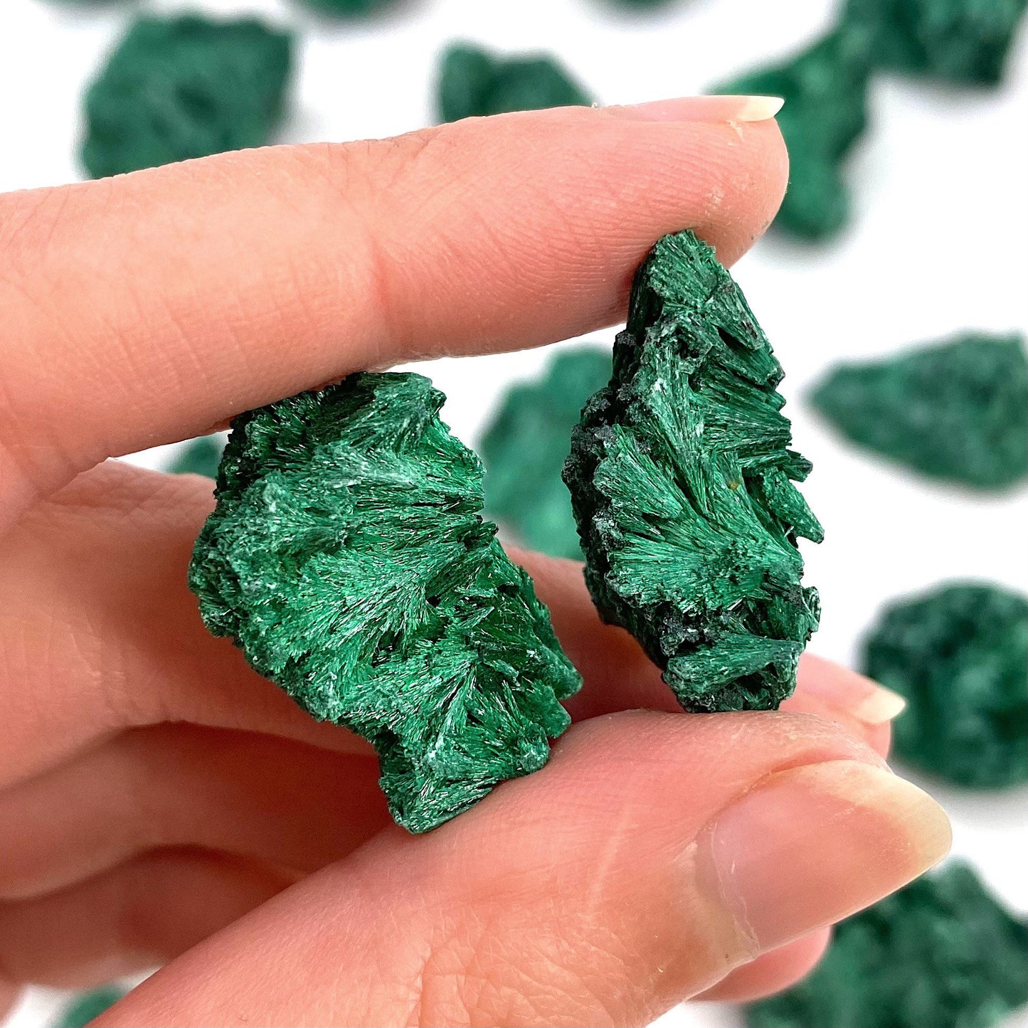 ONE Mini Fibrous Velvet Malachite Specimen (Congo), natural malachite, velvet malachite, malachite crystal