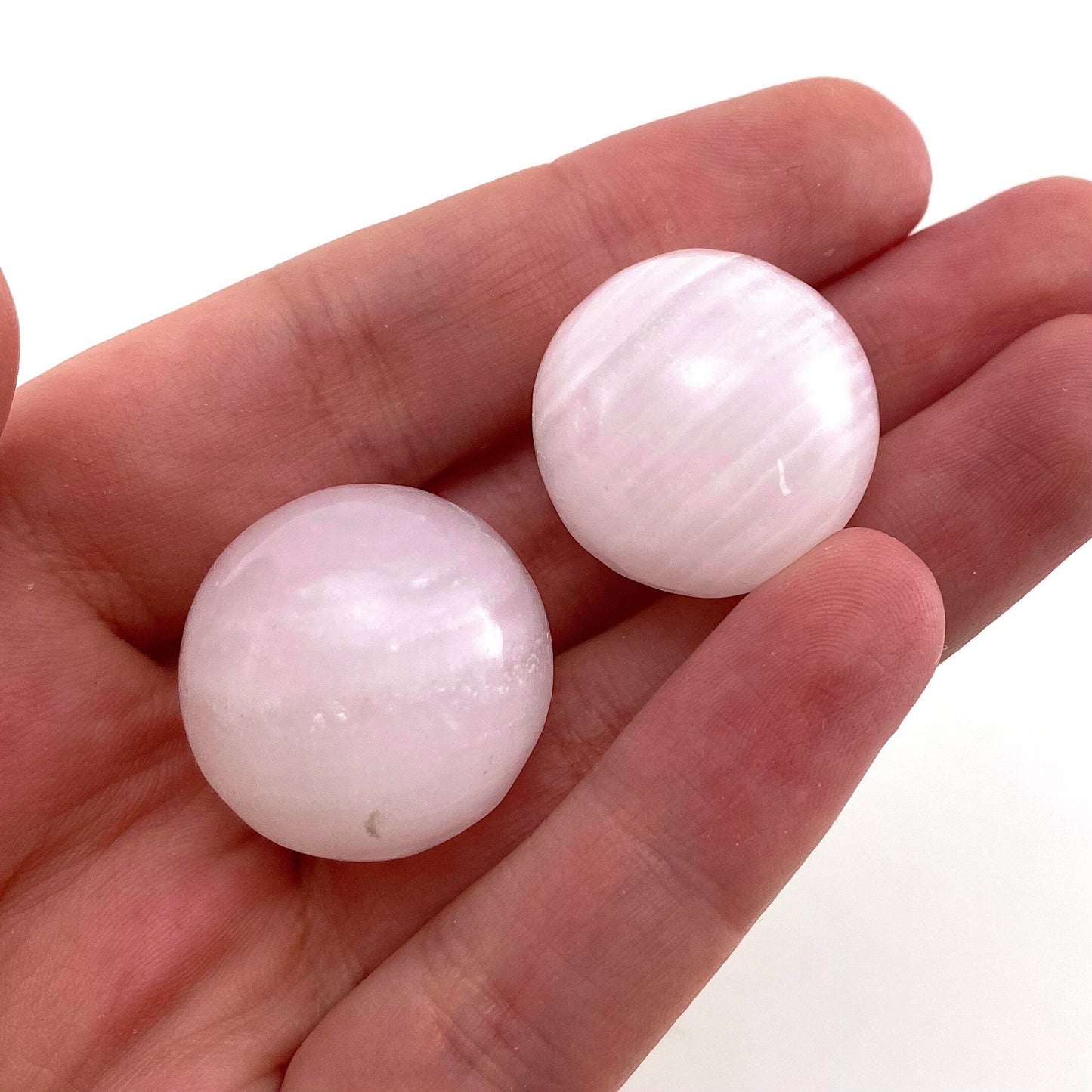 UV-reactive Mangano Calcite Sphere, crystal ball, mangano calcite sphere, pink calcite crystal, crystal sphere