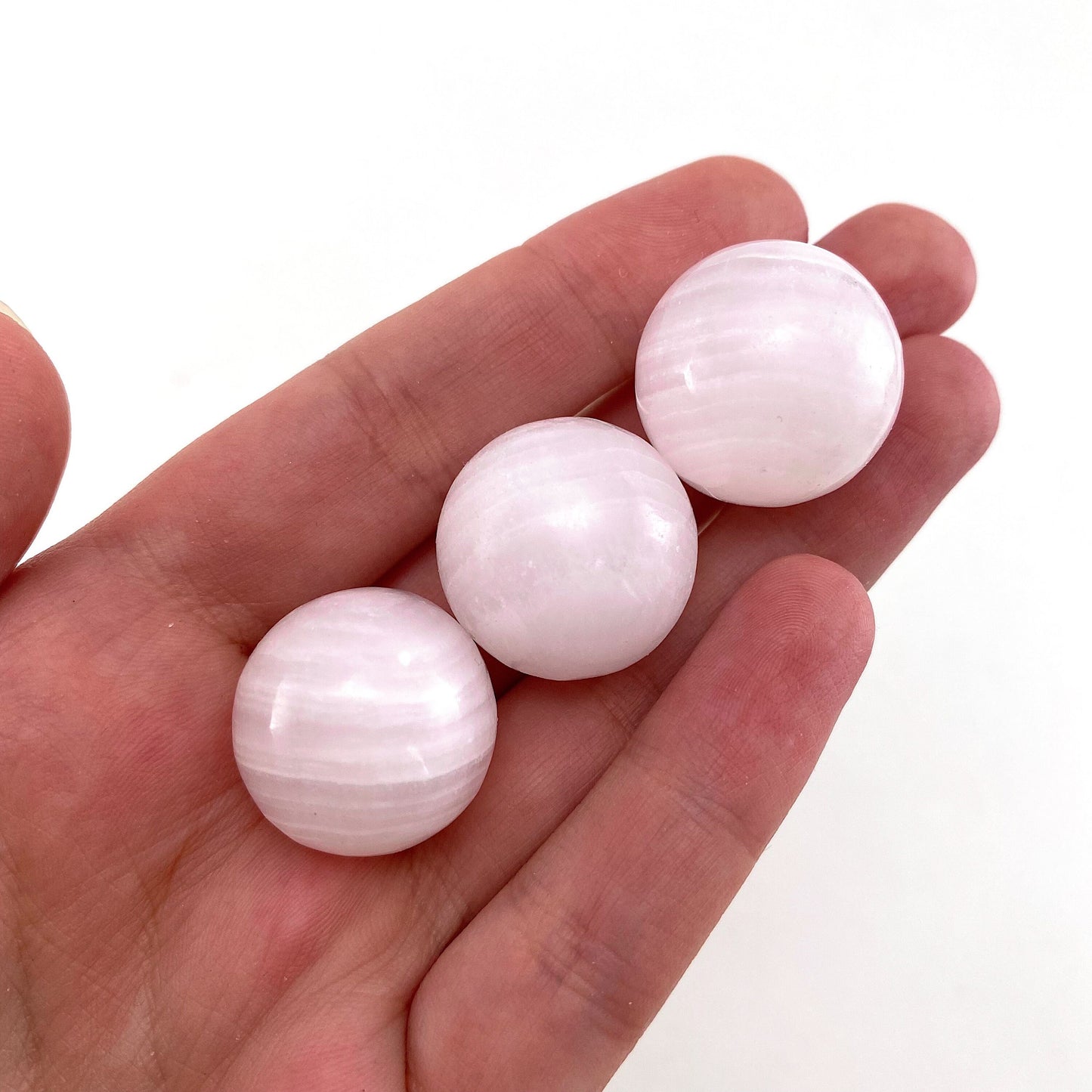 UV-reactive Mangano Calcite Sphere, crystal ball, mangano calcite sphere, pink calcite crystal, crystal sphere