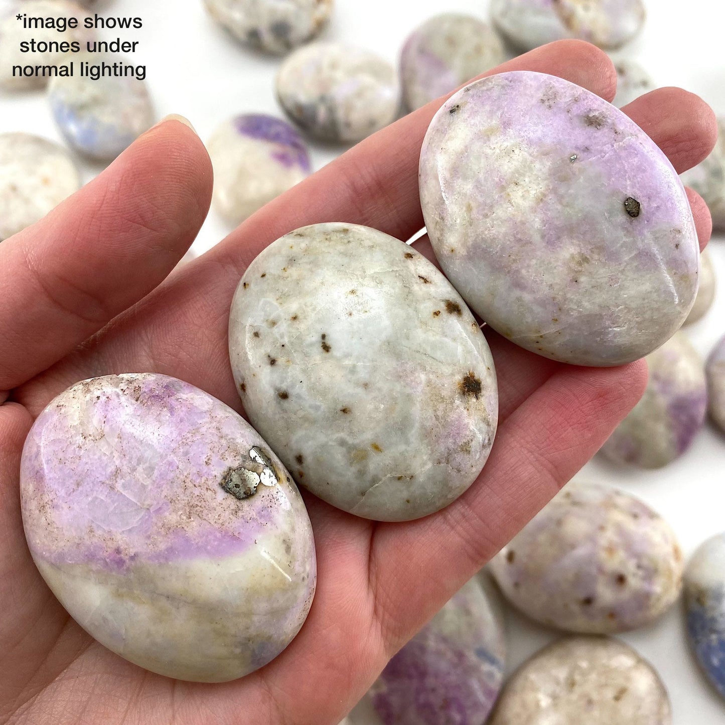 Rare! UV-reactive Hackmanite Palm Stone, hackmanite, Hackmanite palmstone, palm stone, worry stone