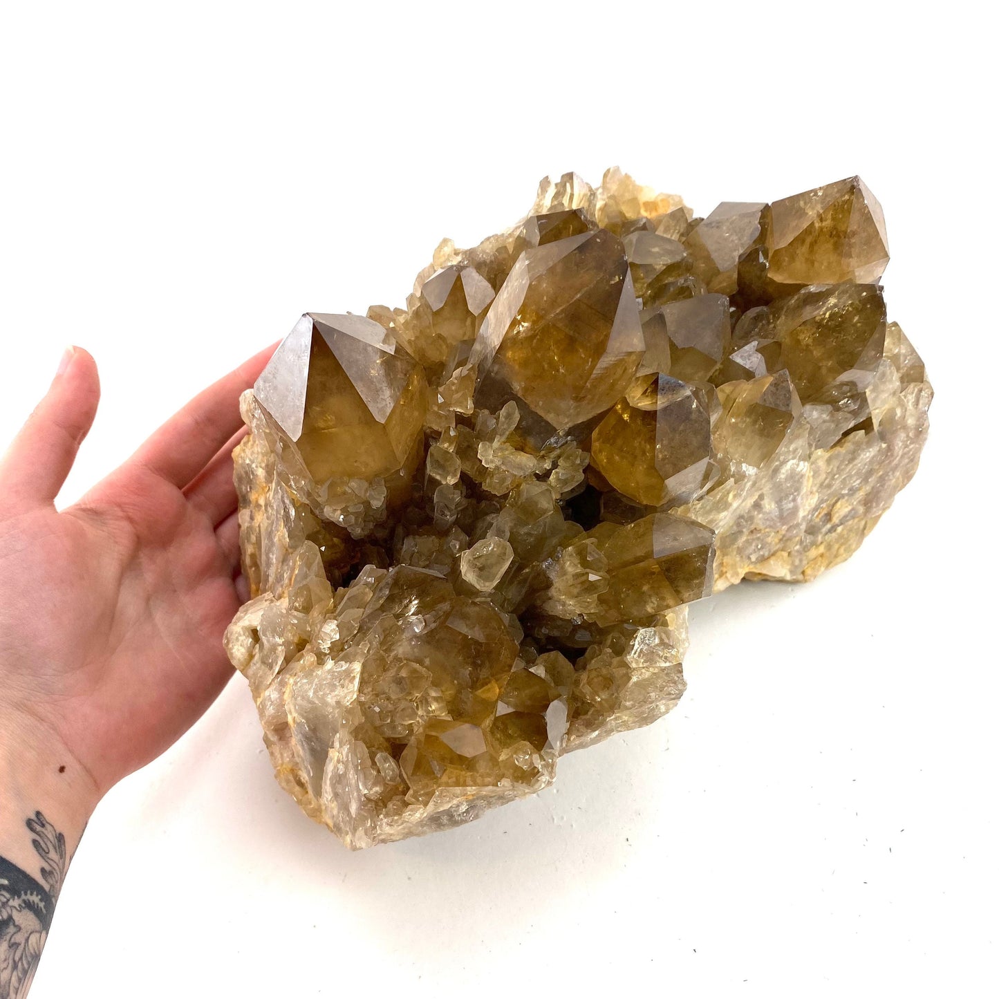 XXXL Massive Natural Cathedral Citrine Cluster (Congo), natural citrine, citrine crystal, Lwena citrine, kundalini citrine