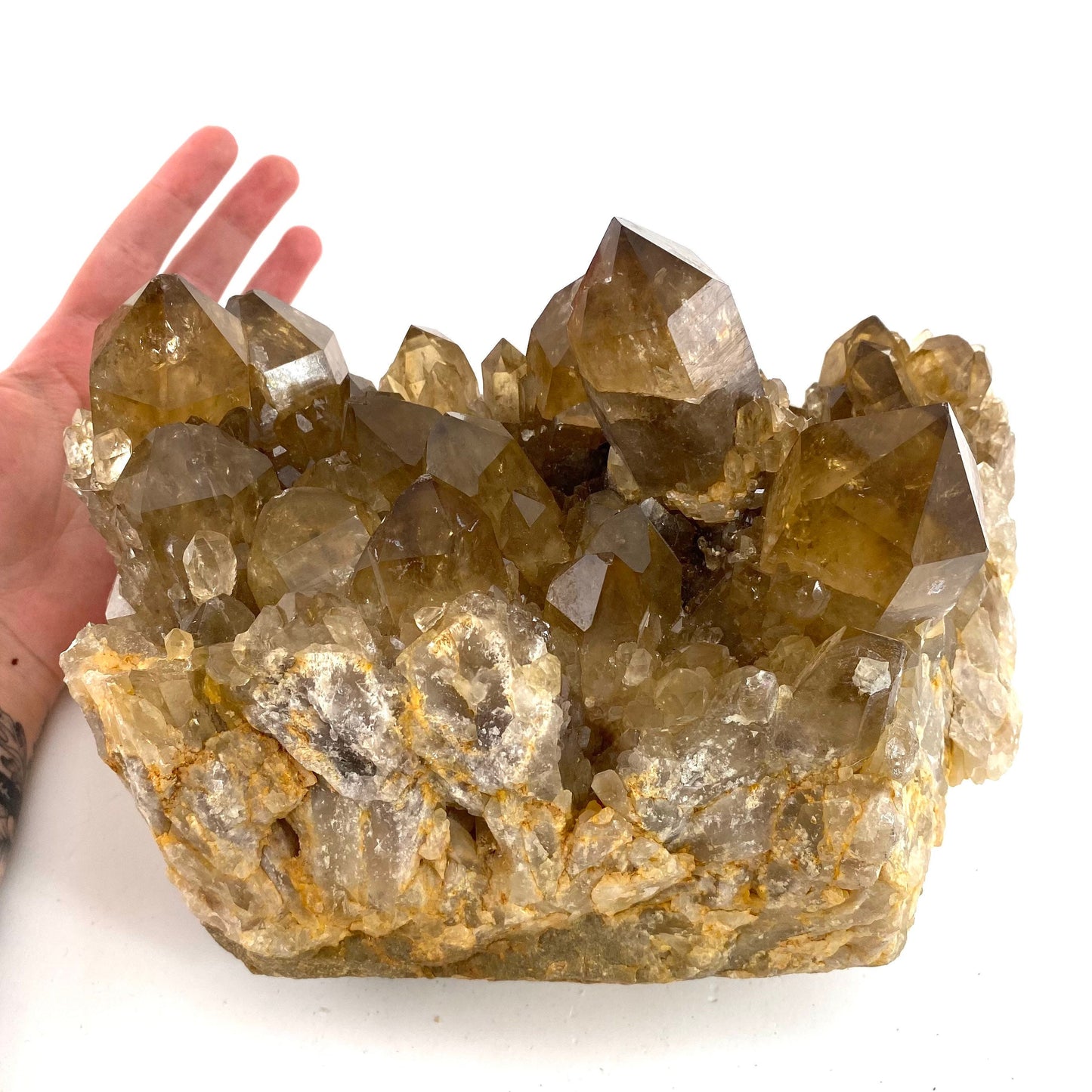 XXXL Massive Natural Cathedral Citrine Cluster (Congo), natural citrine, citrine crystal, Lwena citrine, kundalini citrine