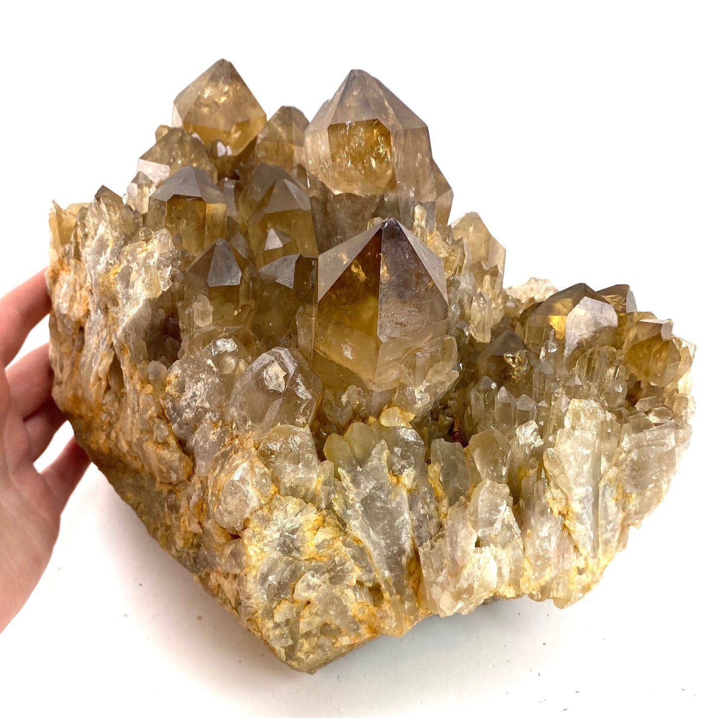 XXXL Massive Natural Cathedral Citrine Cluster (Congo), natural citrine, citrine crystal, Lwena citrine, kundalini citrine