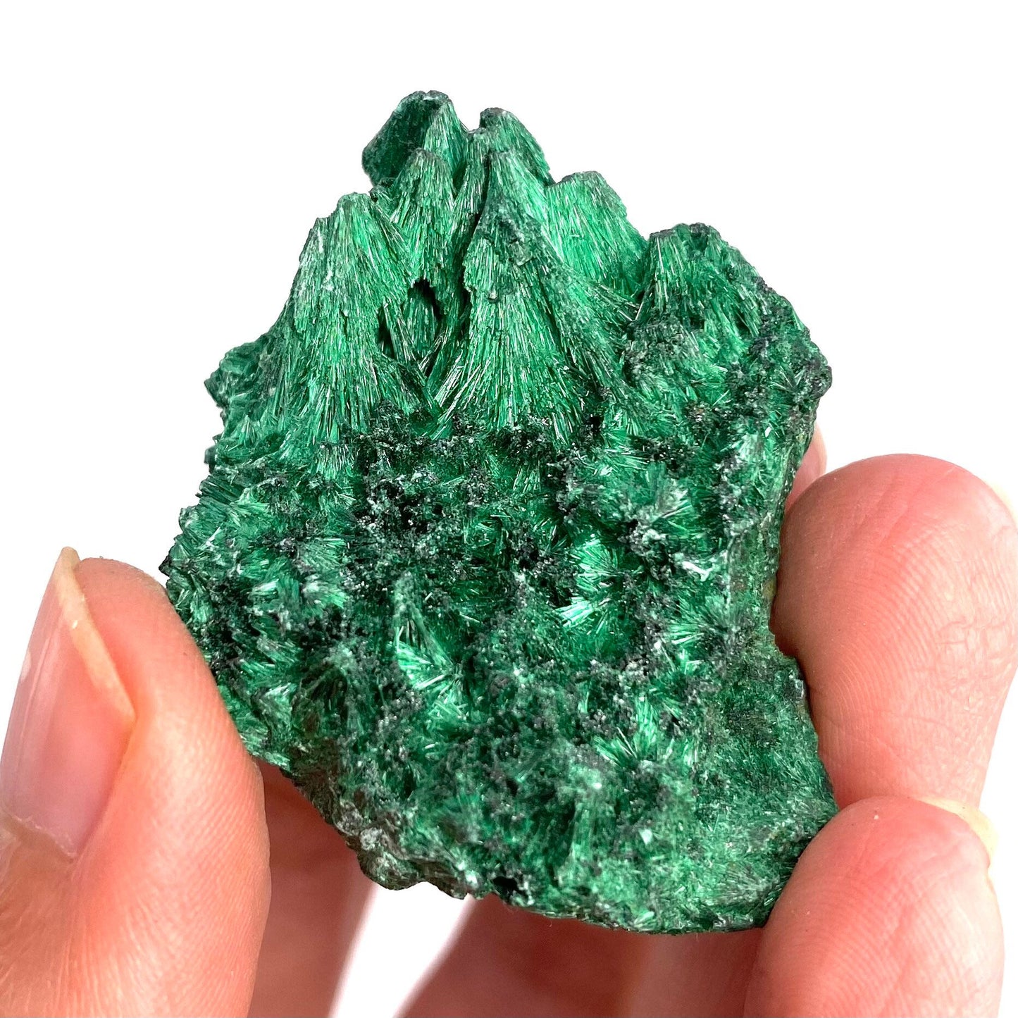 Fibrous Velvet Malachite Specimen (Congo), natural malachite, velvet malachite, malachite crystal
