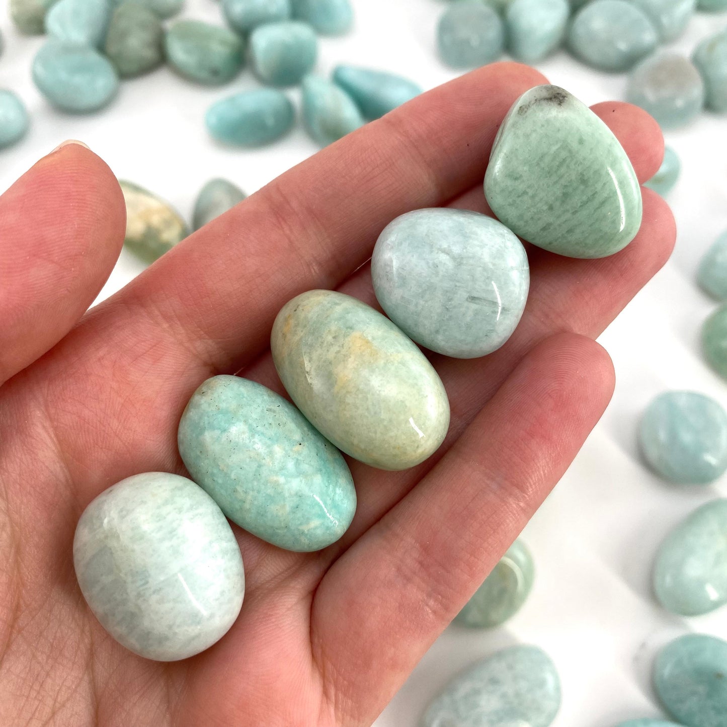 ONE Tumbled Amazonite | Amazonite, tumbled crystal, tumbled stones, crystals, minerals