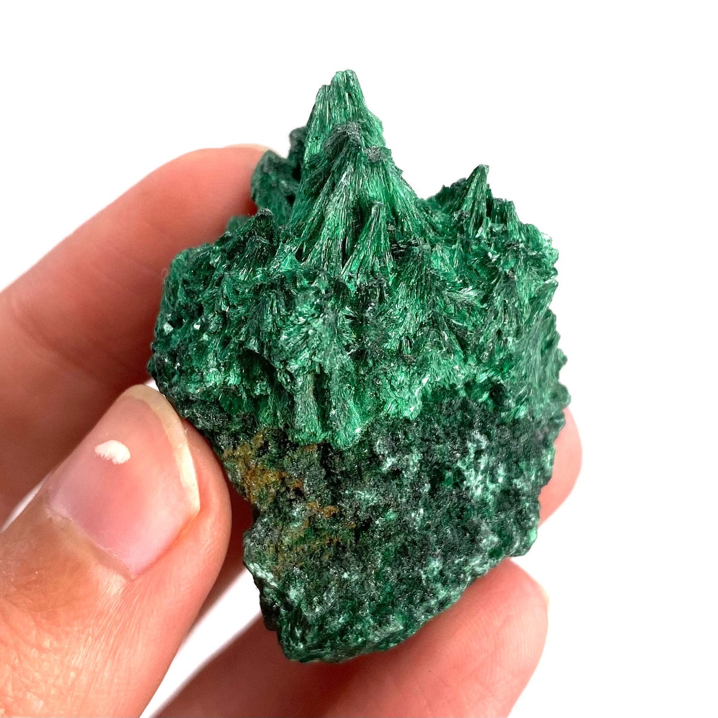 Fibrous Velvet Malachite Specimen (Congo), natural malachite, velvet malachite, malachite crystal