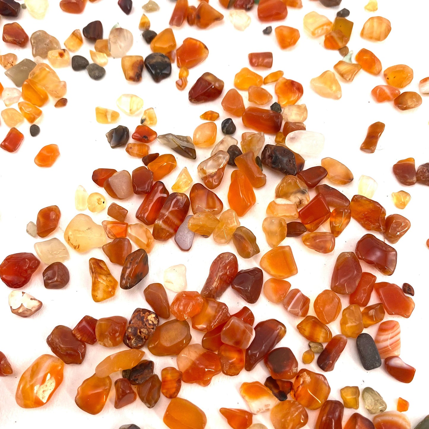 20g of Red Carnelian, mini tumbled stones, tumbled crystal, tumbled carnelian, red carnelian