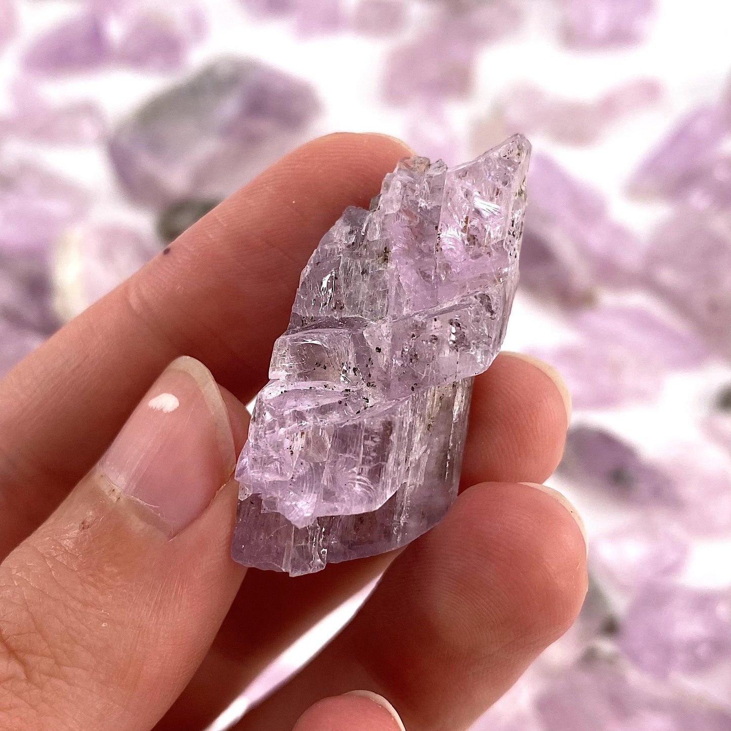 ONE Pink Kunzite Crystal (Pakistan) | raw kunzite, kunzite crystal, kunzite specimen, pink kunzite