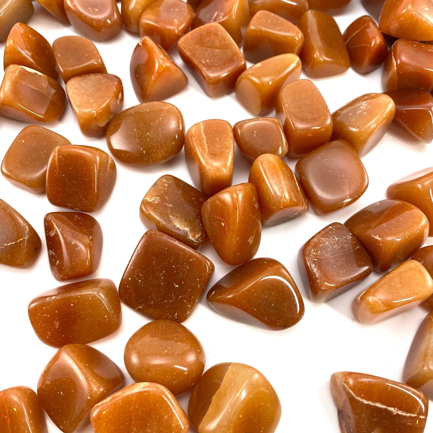 ONE Tumbled Orange Aventurine | natural aventurine, polished orange aventurine, aventurine tumble, aventurine crystal