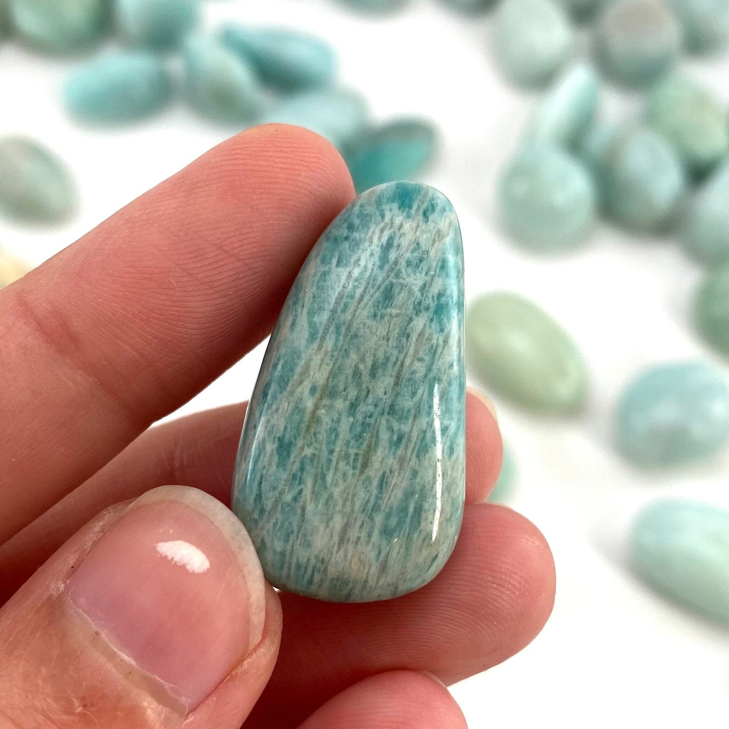 ONE Tumbled Amazonite | Amazonite, tumbled crystal, tumbled stones, crystals, minerals