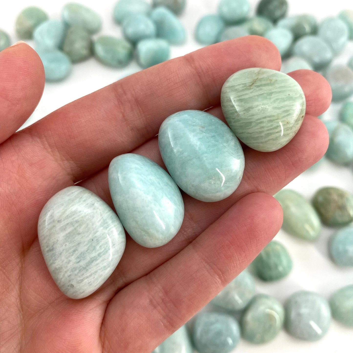 ONE Tumbled Amazonite | Amazonite, tumbled crystal, tumbled stones, crystals, minerals