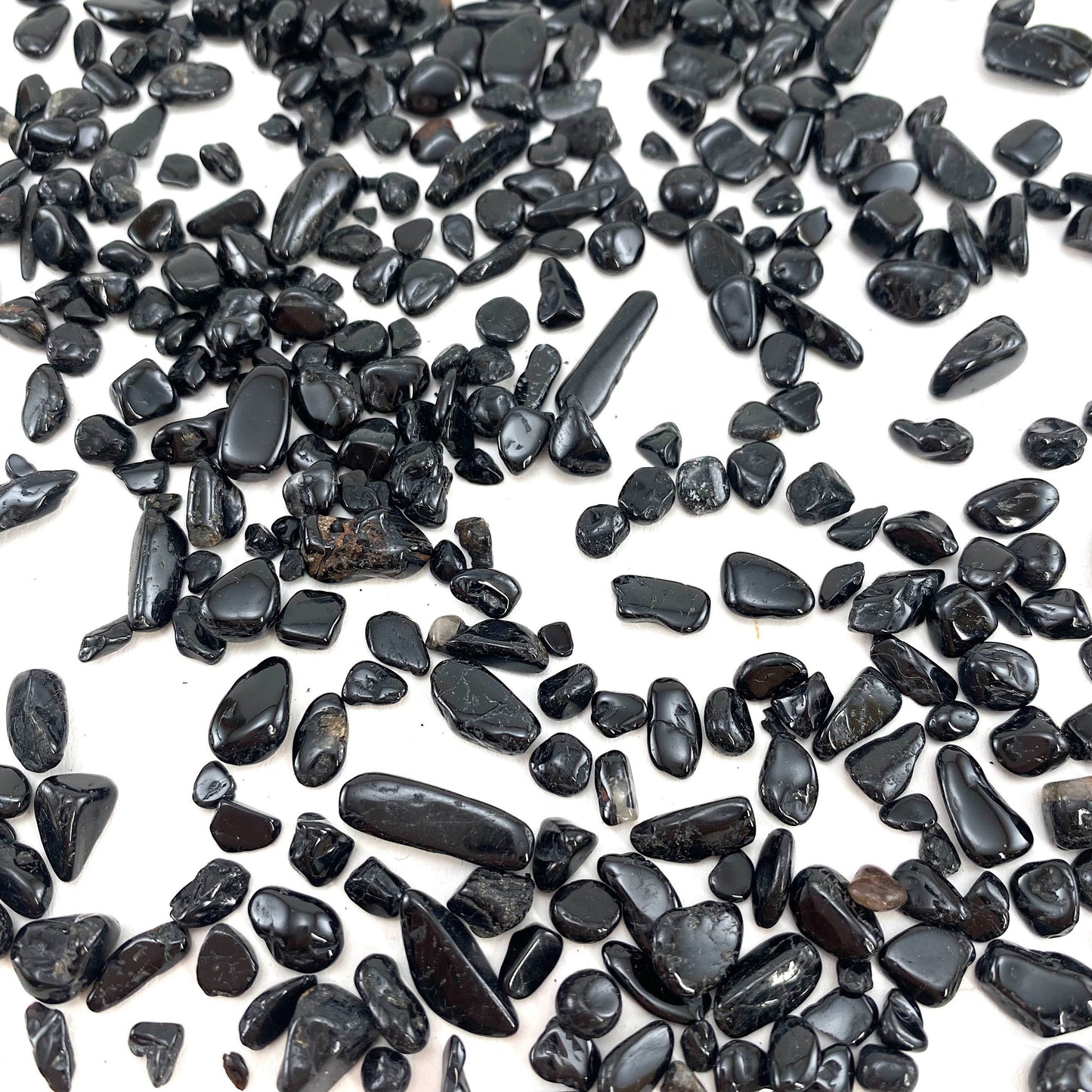 20g of Black Tourmaline, mini tumbled stones, tumbled crystal, tumbled tourmaline, black tourmaline