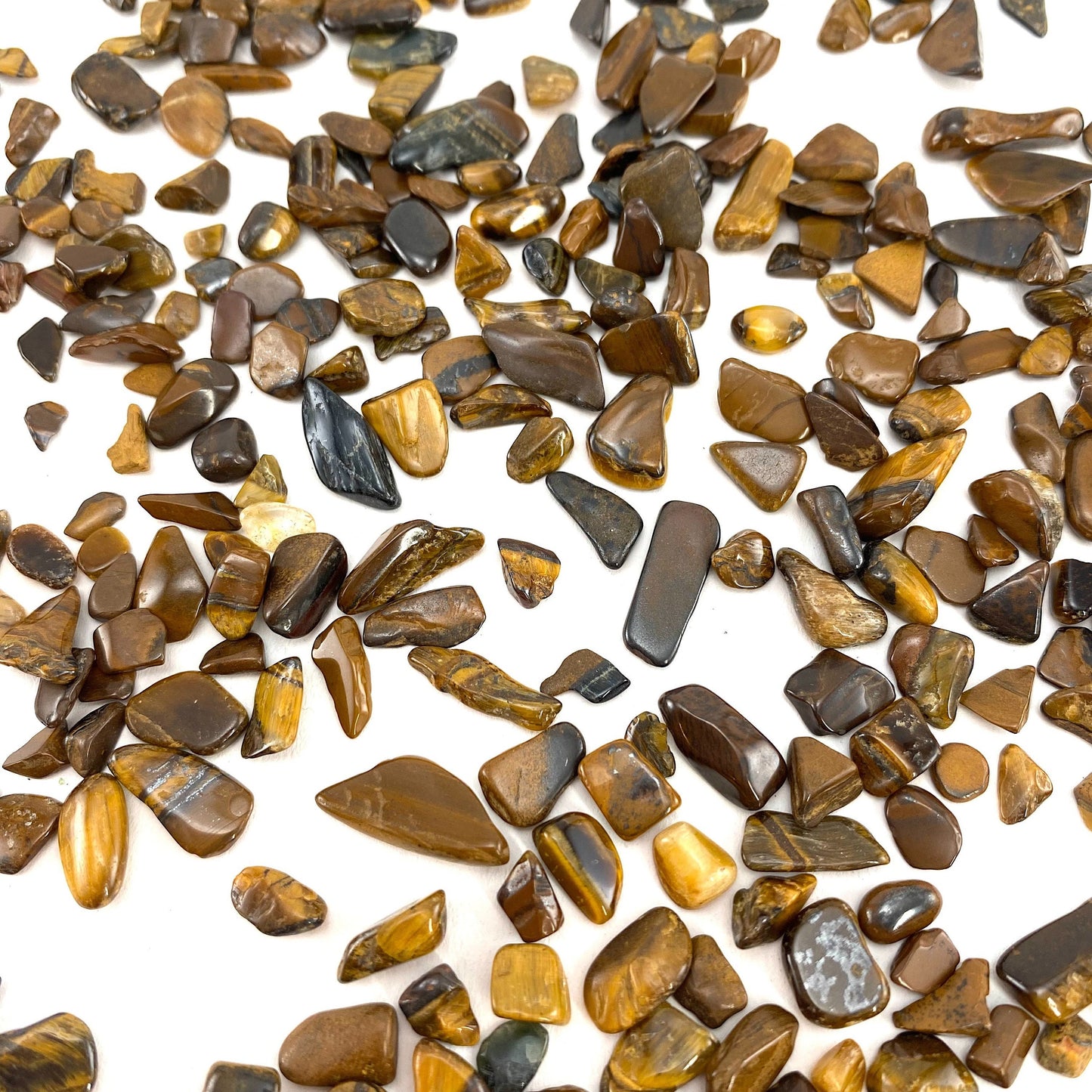 20g of Tiger's Eye, mini tumbled stones, tumbled crystal, tumbled tigers eye, yellow tigers eye