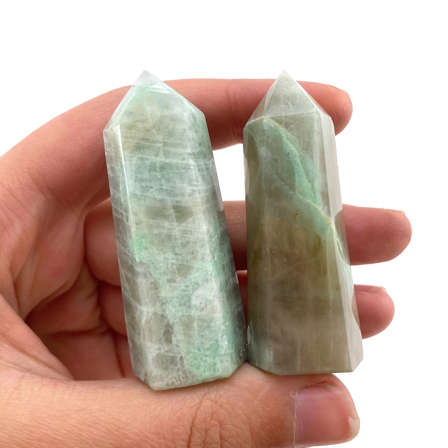 Garnierite Point, garnierite tower, crystal point, garnierite crystal, garnierite