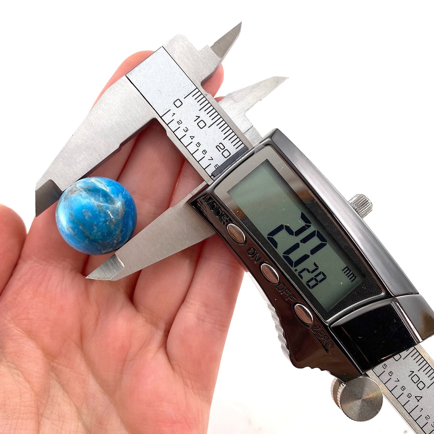 Mini Blue Apatite Sphere, crystal ball, blue apatite sphere, blue apatite palm stone, crystal sphere