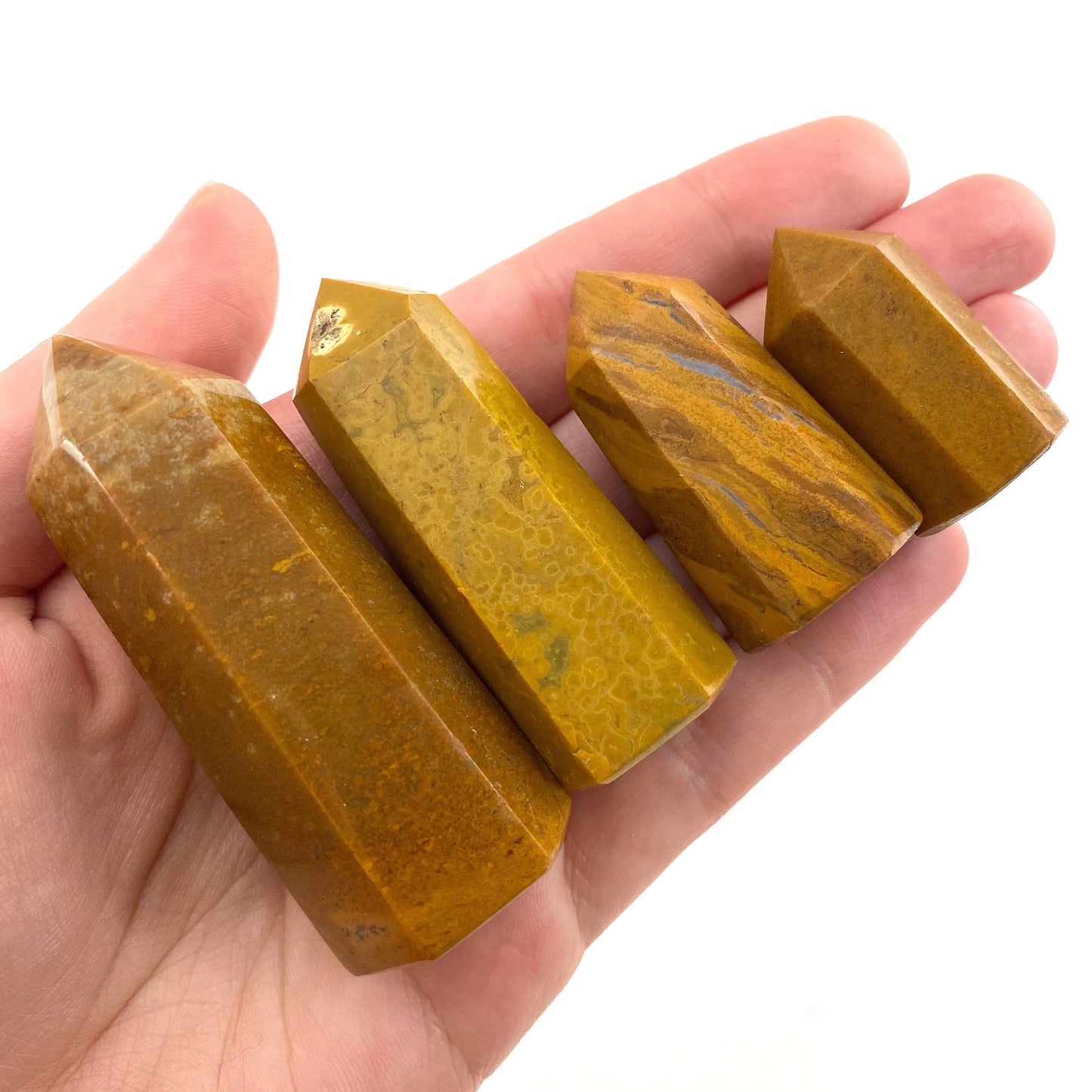 Yellow Jasper Point, yellow jasper tower, crystal point, yellow crystal, yellow jasper, jasper