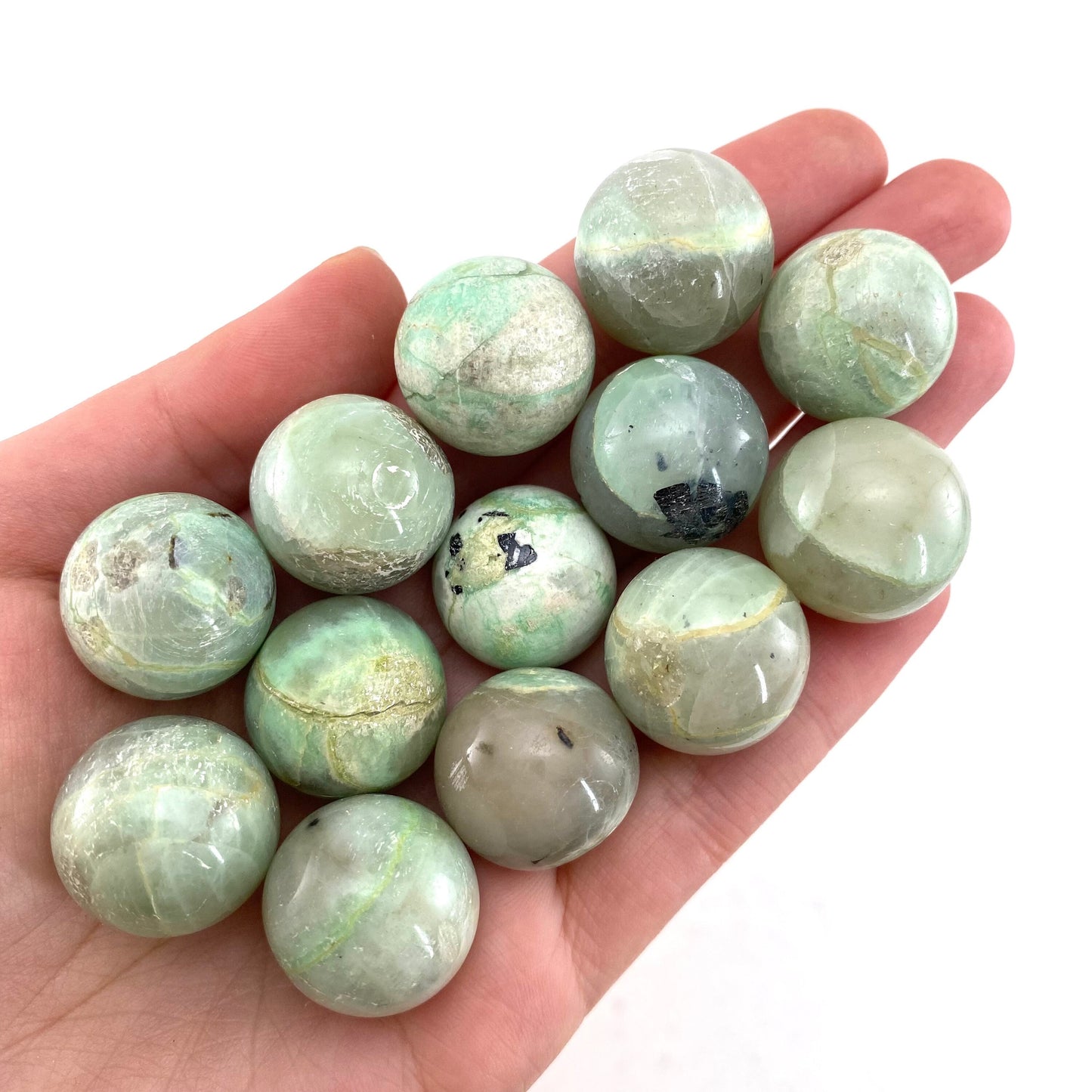Garnierite Sphere, garnierite, polished garnierite, garnierite ball, crystal ball
