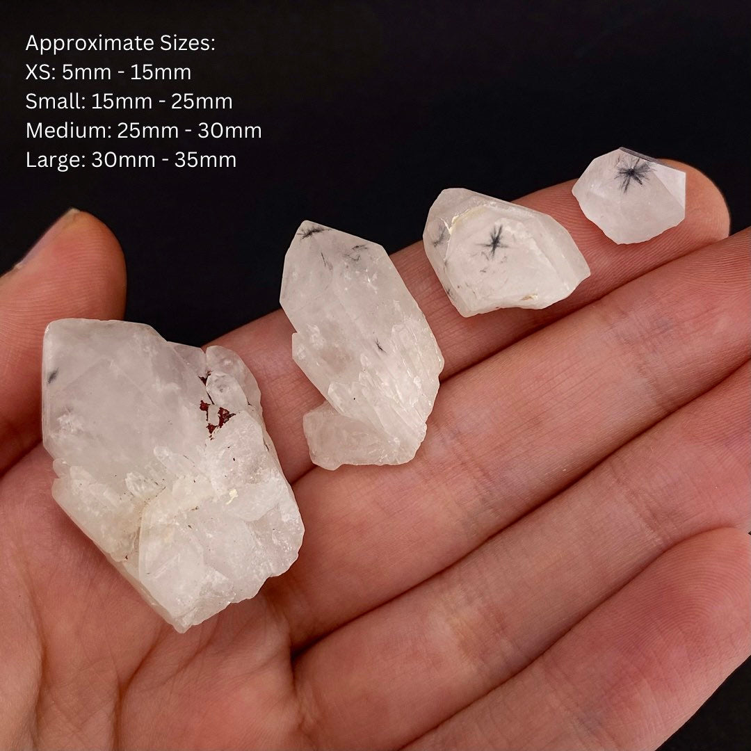 Rare! ONE Hollandite Quartz Point (Madagascar), natural hollandite quartz crystal, spider quartz, spider quartz point