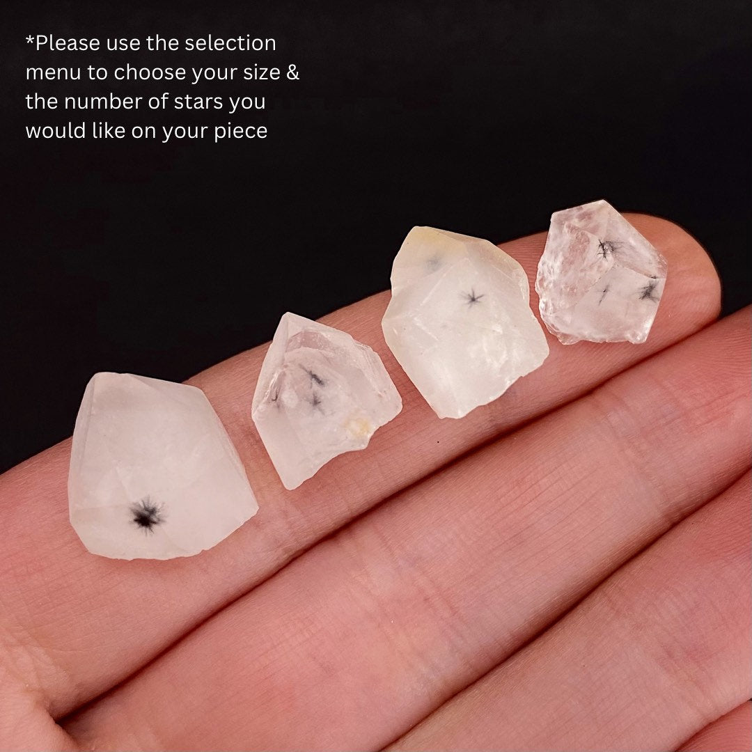 Rare! ONE Hollandite Quartz Point (Madagascar), natural hollandite quartz crystal, spider quartz, spider quartz point