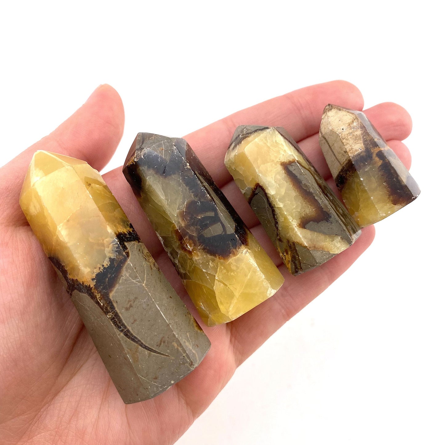 Septarian Point, septarian tower, crystal point, septarian crystal, dragon stone