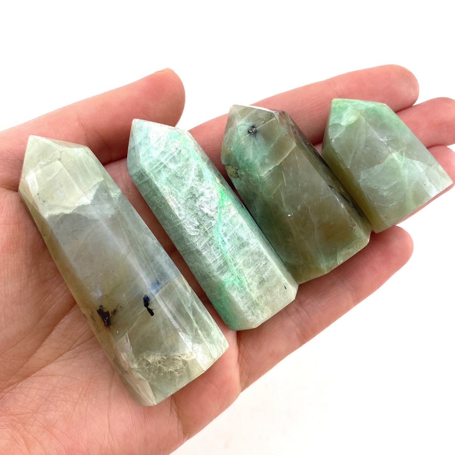 Garnierite Point, garnierite tower, crystal point, garnierite crystal, garnierite
