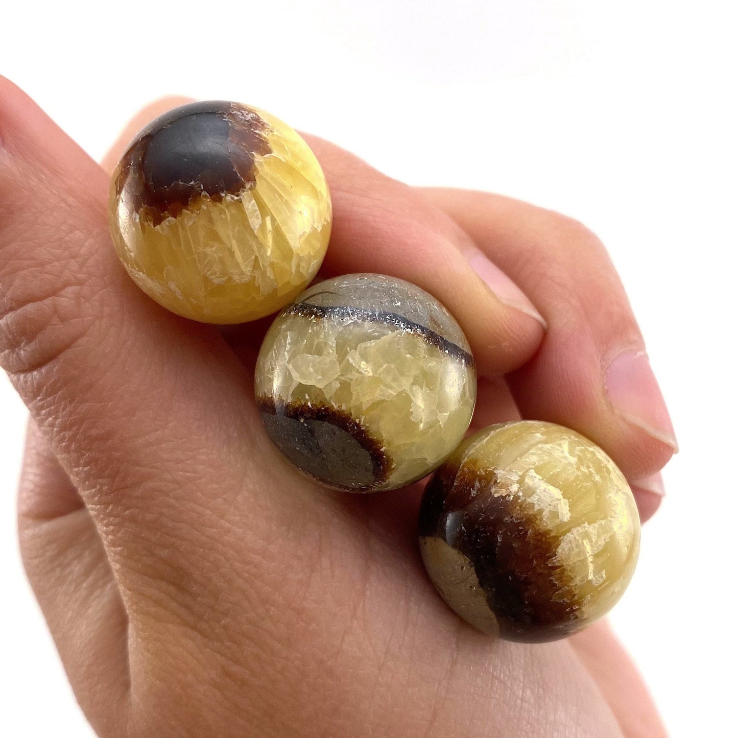 Septarian Sphere, crystal ball, dragon stone, mini sphere, Septarian crystal, crystal sphere