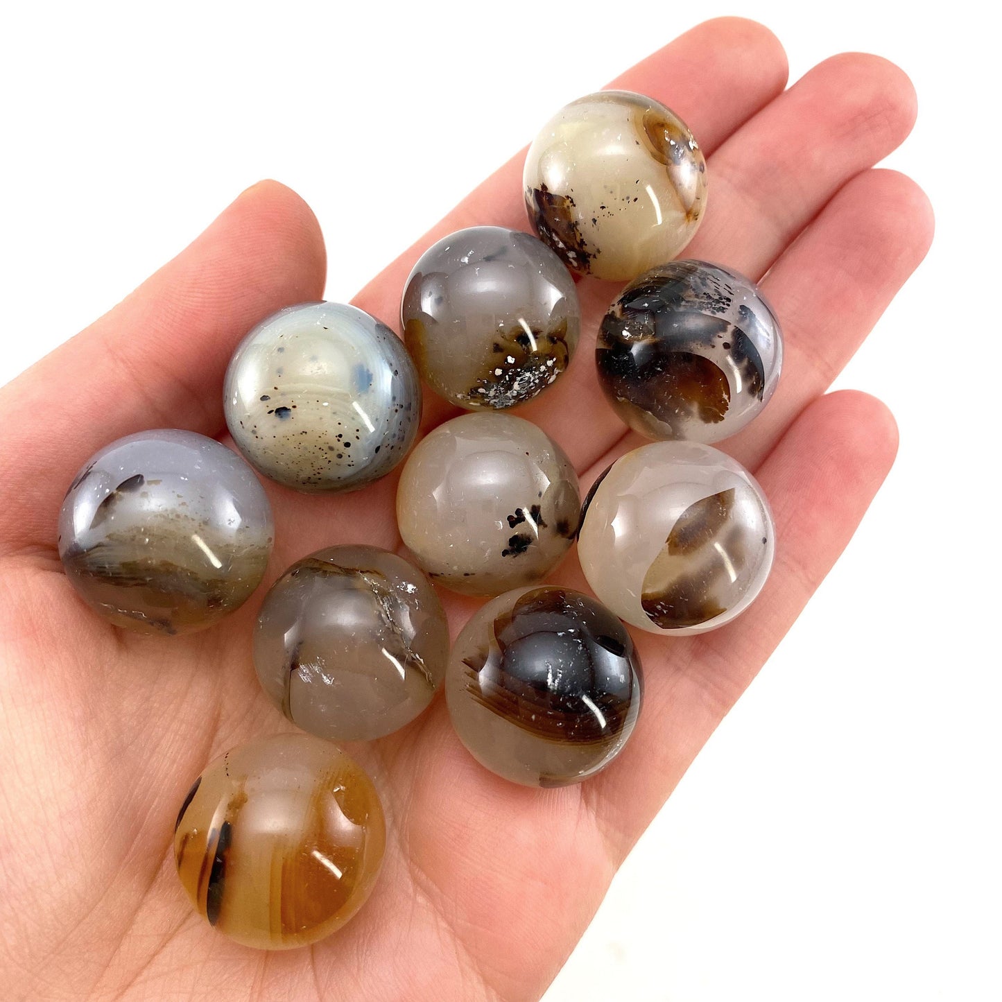 Dendritic Agate Sphere, dendritic agate, crystal ball, crystal sphere, dendritic agate palm stone