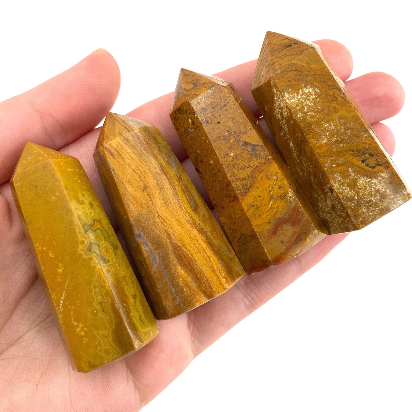 Yellow Jasper Point, yellow jasper tower, crystal point, yellow crystal, yellow jasper, jasper