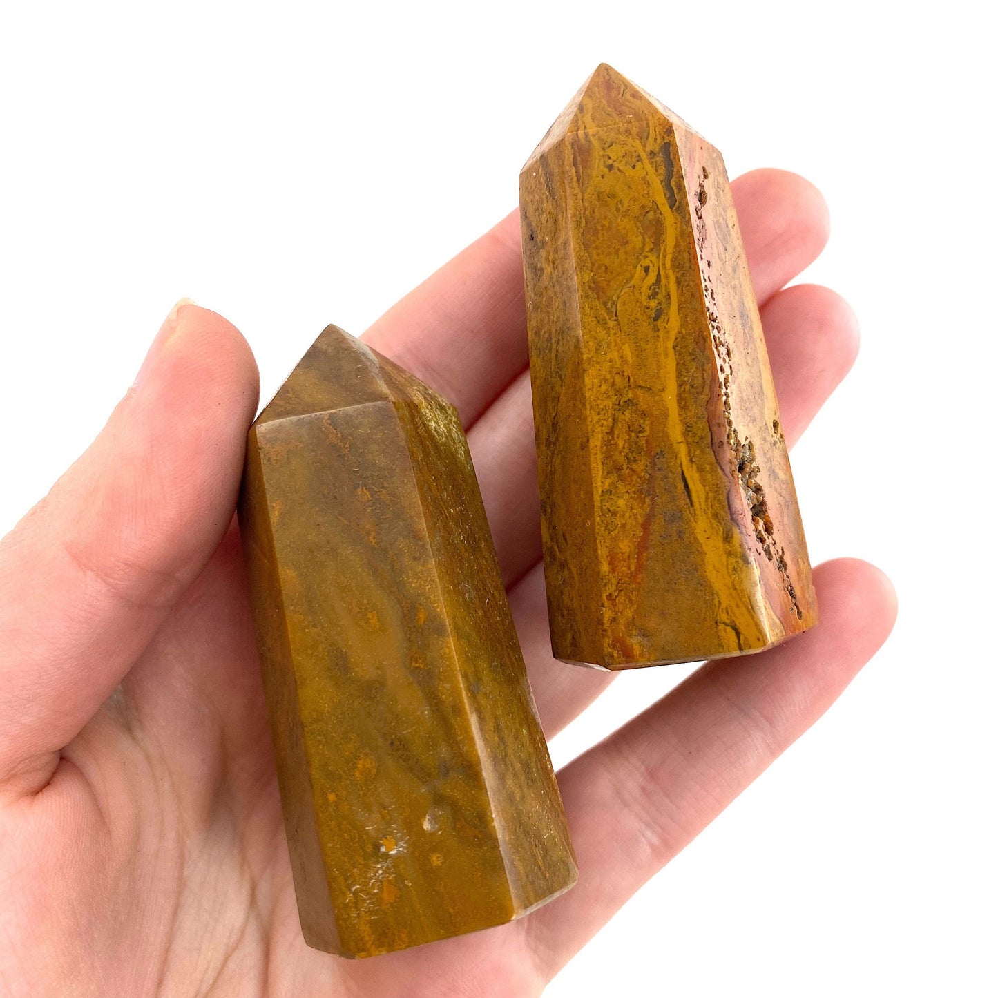 Yellow Jasper Point, yellow jasper tower, crystal point, yellow crystal, yellow jasper, jasper