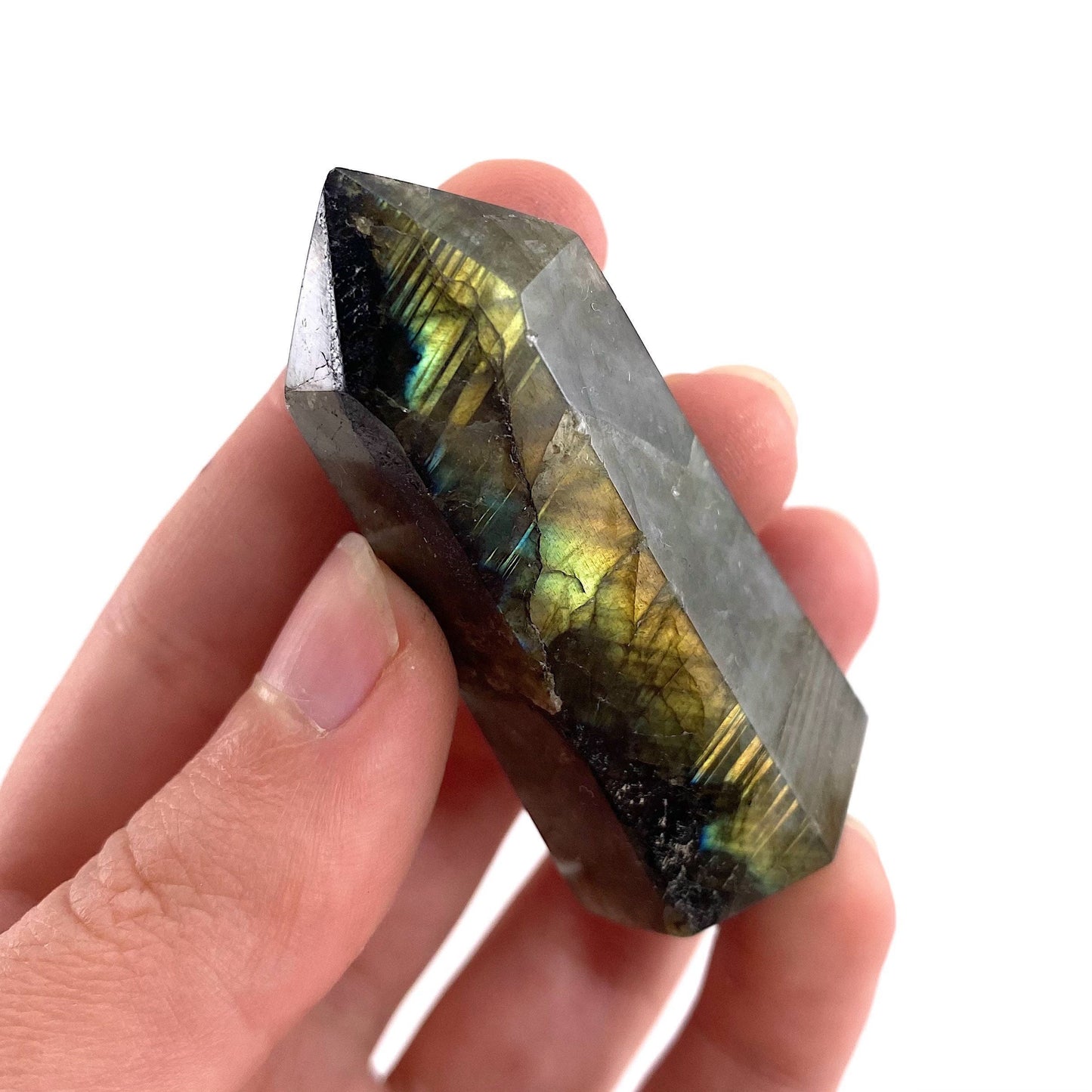 Labradorite Point, labradorite mini tower, crystal point, labradorite crystal, polished labradorite