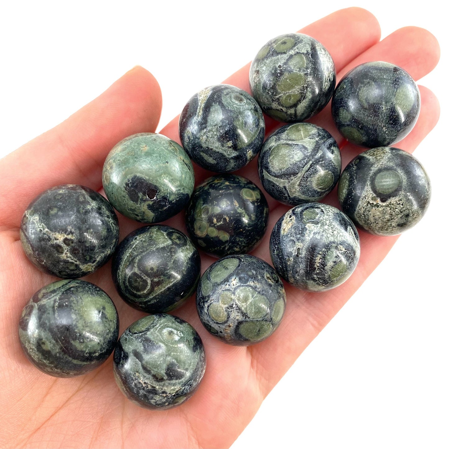 Kambaba Jasper Sphere, crystal ball, green jasper sphere, Kambaba jasper crystal, crystal sphere