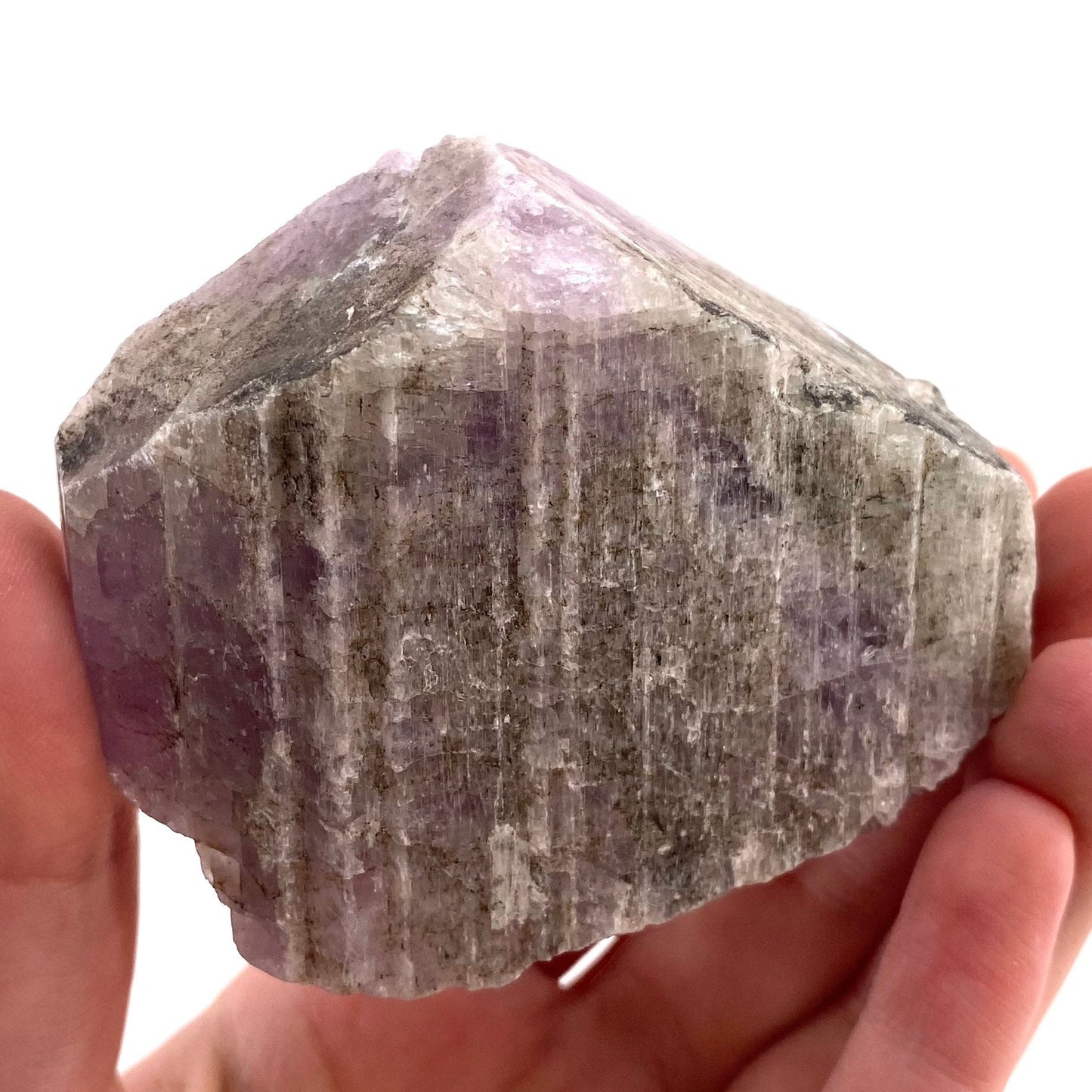 Lavender Kunzite (Pakistan), pink kunzite specimen, spodumene, kunzite crystal, raw kunzite, mineral specimen