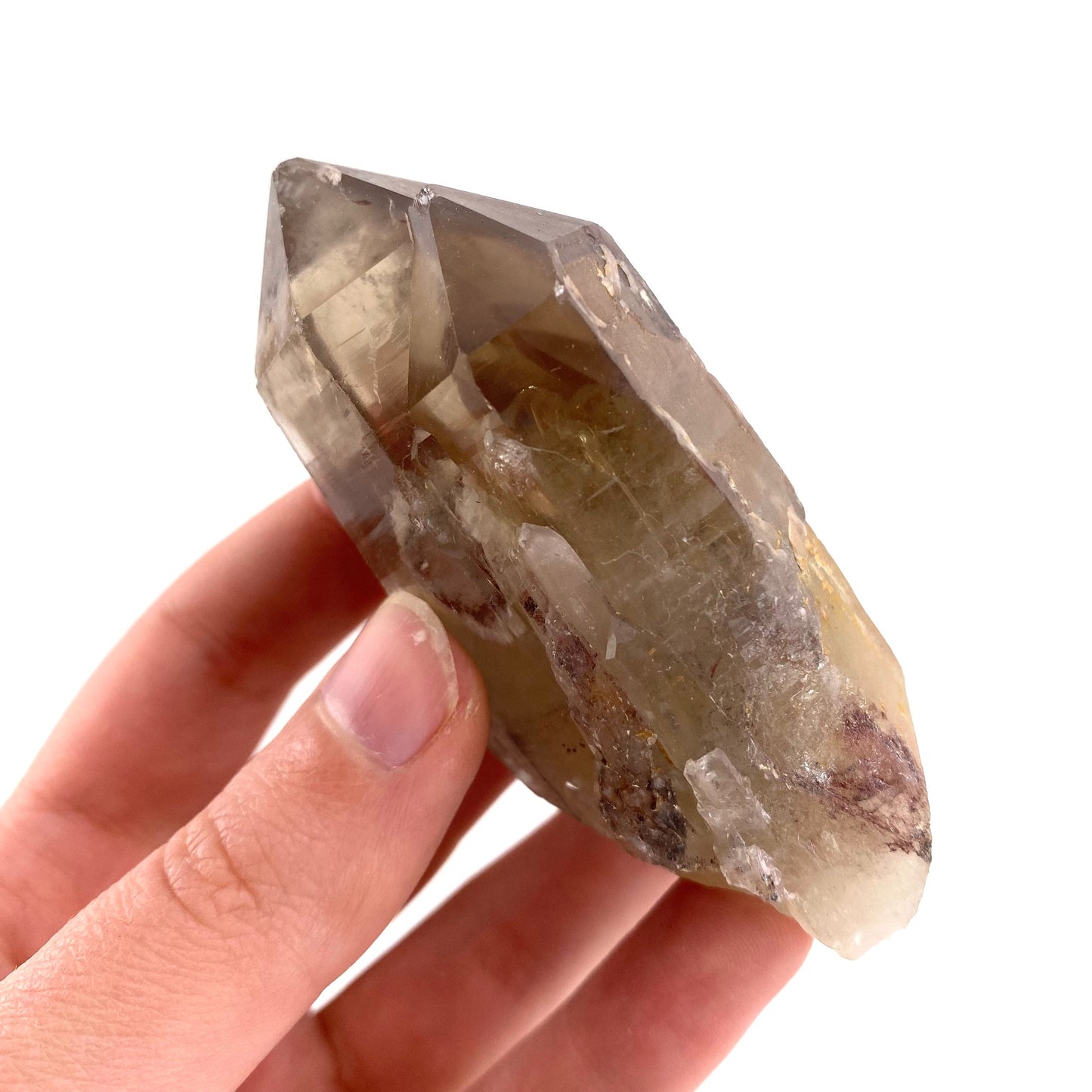 Red Hematite Quartz Cluster (Zimbabwe), quartz crystal, hematite quartz point, red phantom quartz, fire quartz
