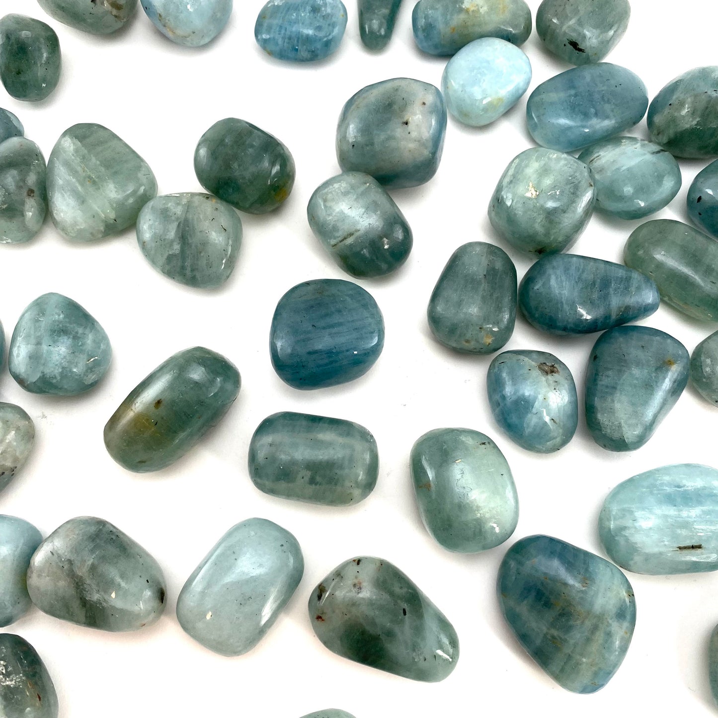 ONE Aquamarine Tumble | tumbled stones, tumbled crystal, tumbled Aquamarine, blue aquamarine