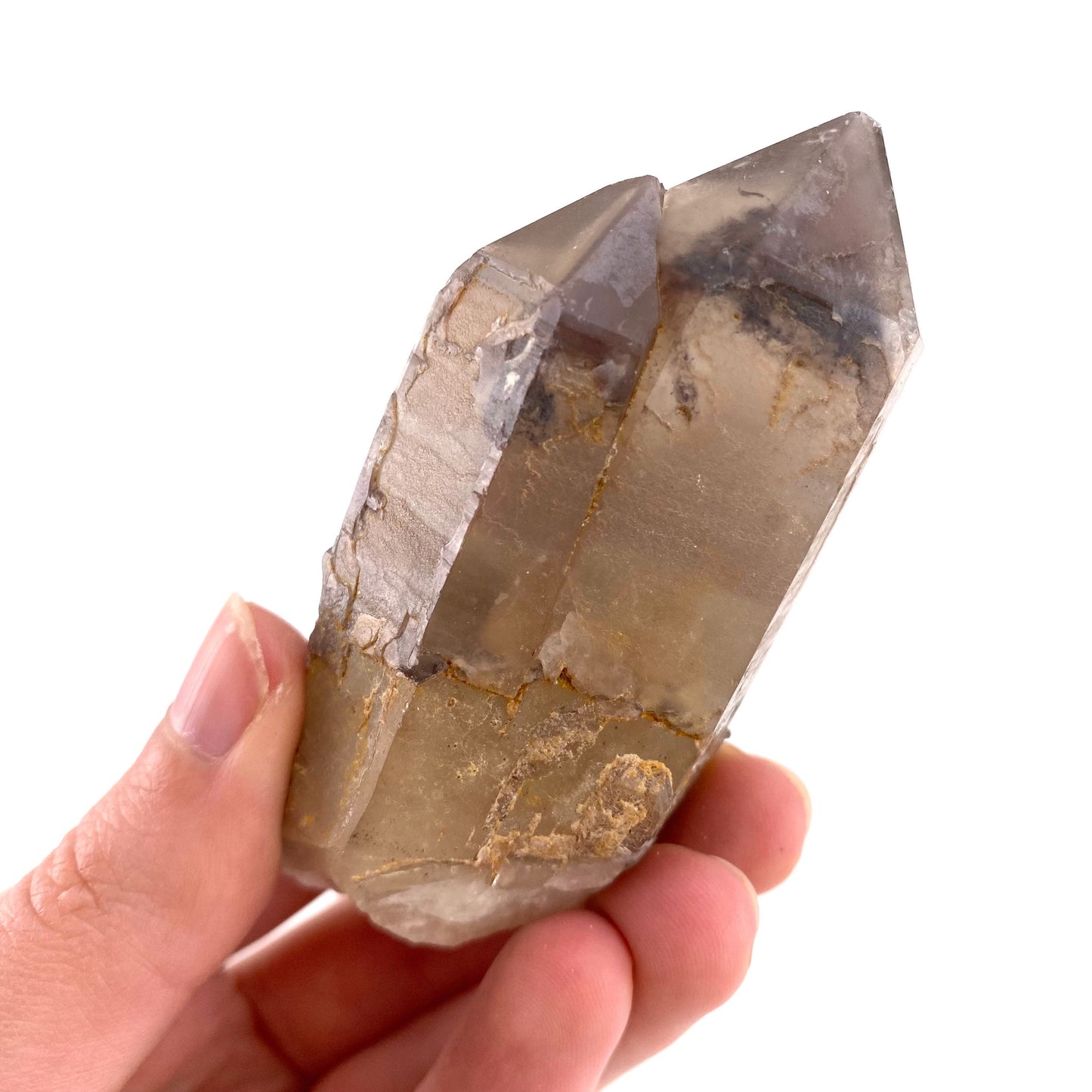 Red Hematite Quartz Cluster (Zimbabwe), quartz crystal, hematite quartz point, red phantom quartz, fire quartz