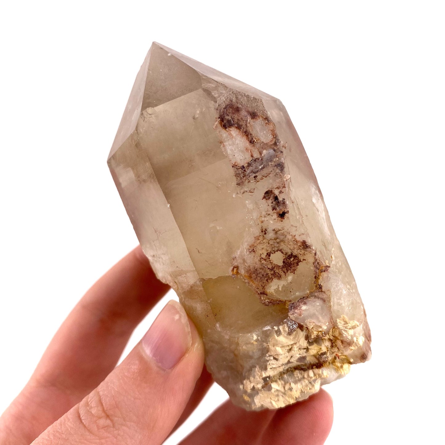 Red Hematite Quartz Cluster (Zimbabwe), quartz crystal, hematite quartz point, red phantom quartz, fire quartz