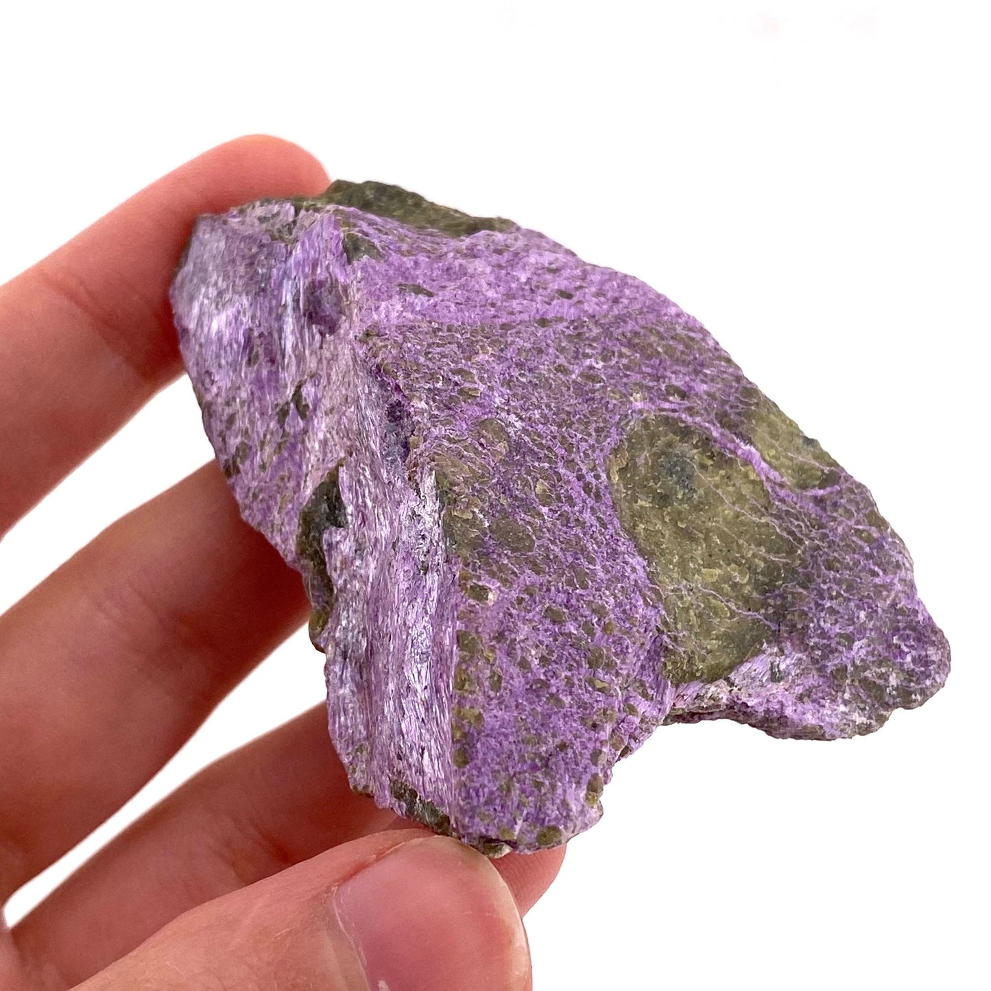 Raw Stichtite (South Africa), purple stichtite, stichtite
