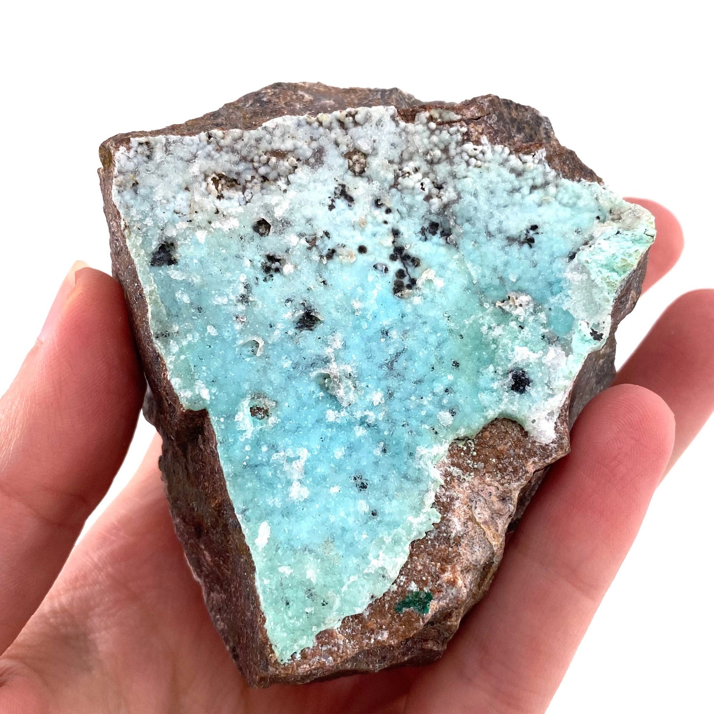 Crazy Sparkly Druzy Chrysocolla Specimen (Congo), raw chrysocolla, druzy chrysocolla, chrysocolla crystal, raw crystals