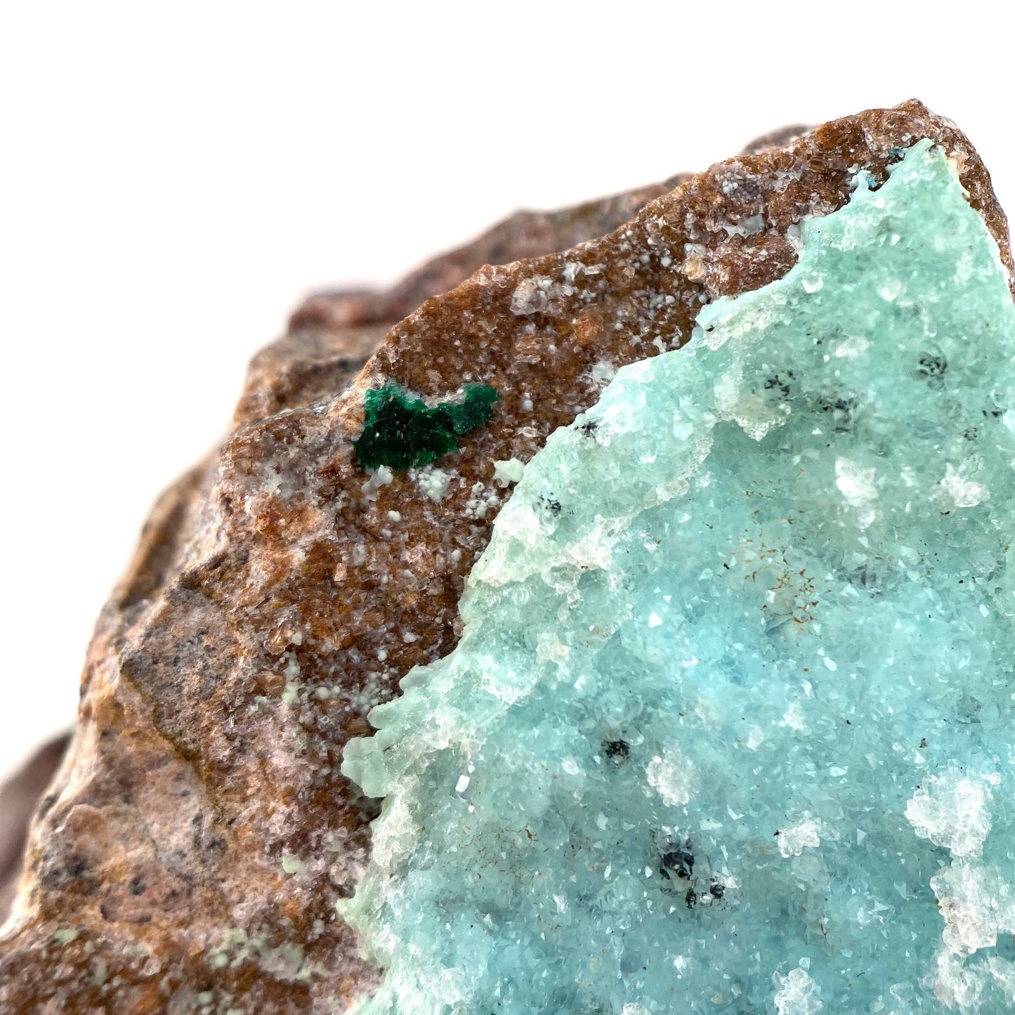 Crazy Sparkly Druzy Chrysocolla Specimen (Congo), raw chrysocolla, druzy chrysocolla, chrysocolla crystal, raw crystals