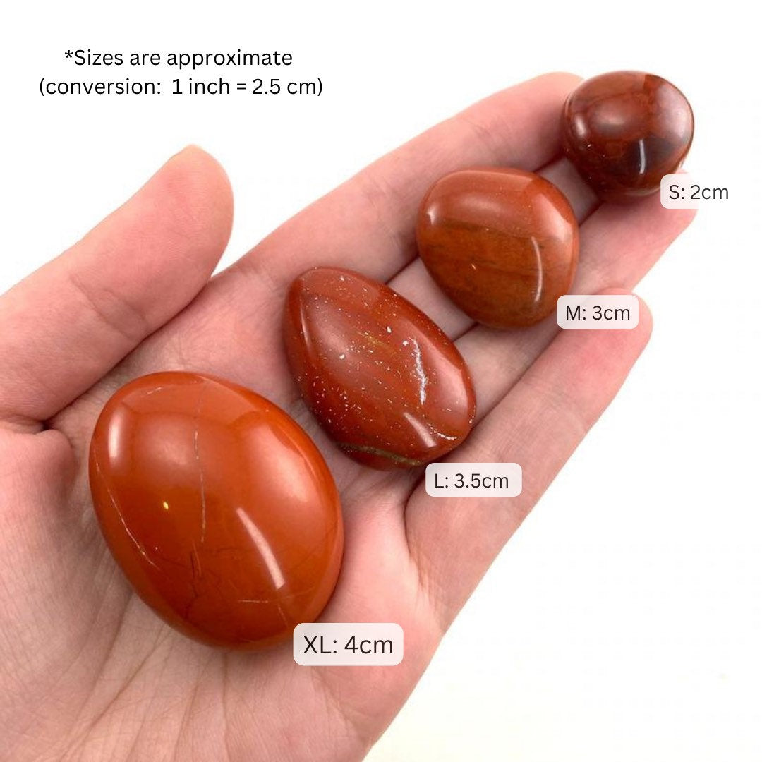 ONE Red Jasper Tumble, red jasper tumble, tumbled jasper, tumbled crystal, tumbled stones, pocket stone, red jasper