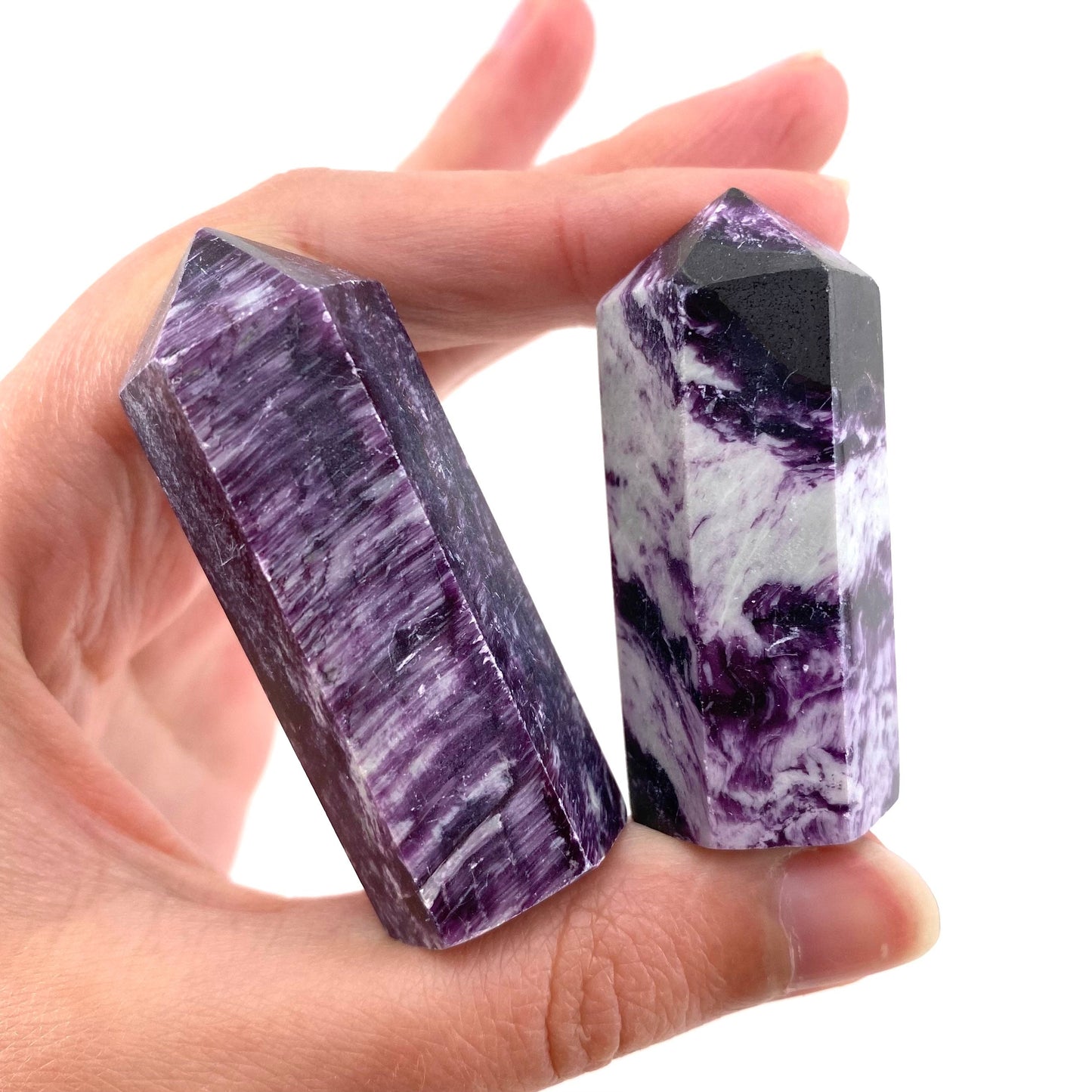 Kammererite Point, polished kammererite, kammererite crystal, kammererite tower, kammererite wand