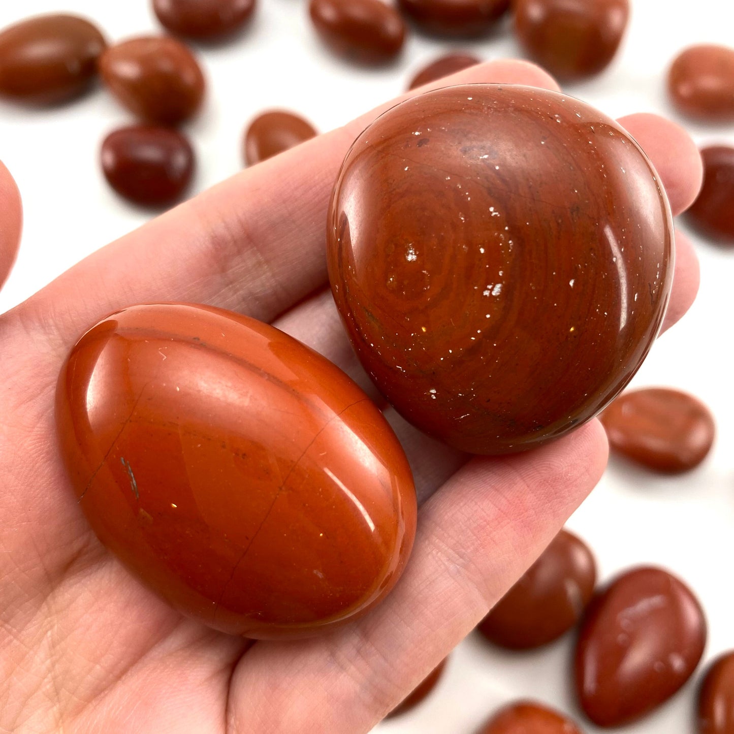 ONE Red Jasper Tumble, red jasper tumble, tumbled jasper, tumbled crystal, tumbled stones, pocket stone, red jasper