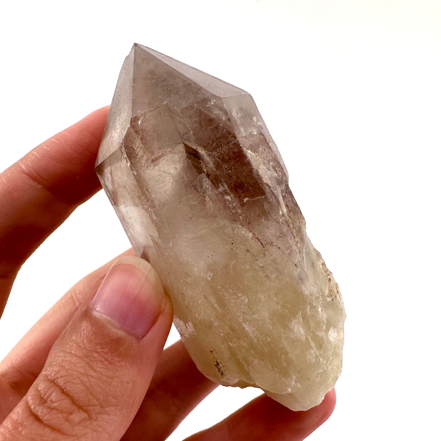 Red Hematite Quartz Cluster (Zimbabwe), quartz crystal, hematite quartz point, red phantom quartz, fire quartz